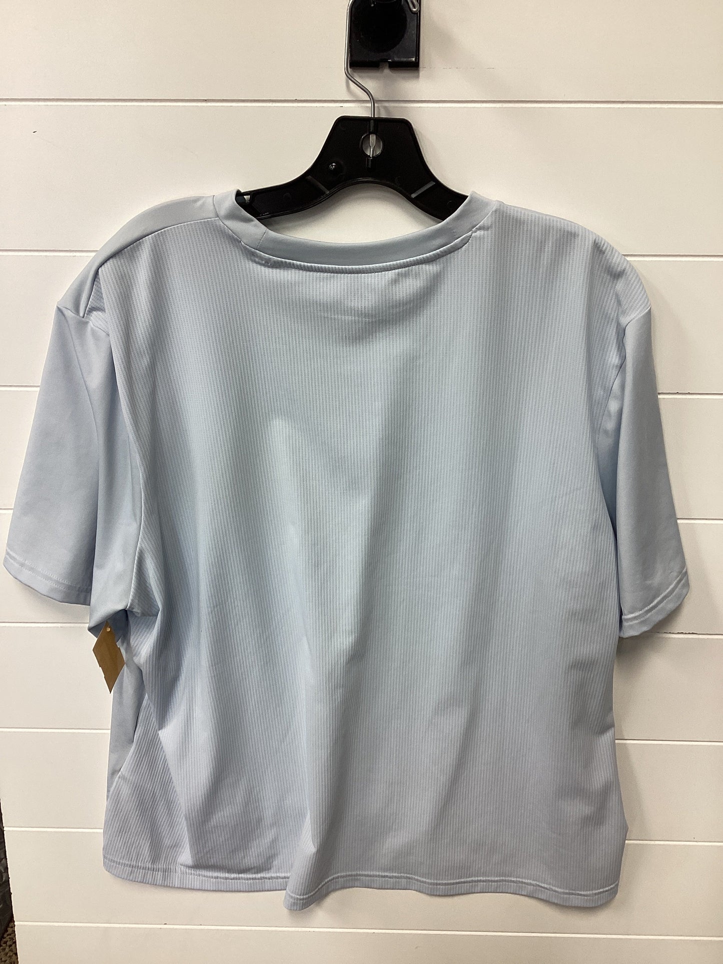 Athletic Top Ss By Adidas In Blue, Size:2X