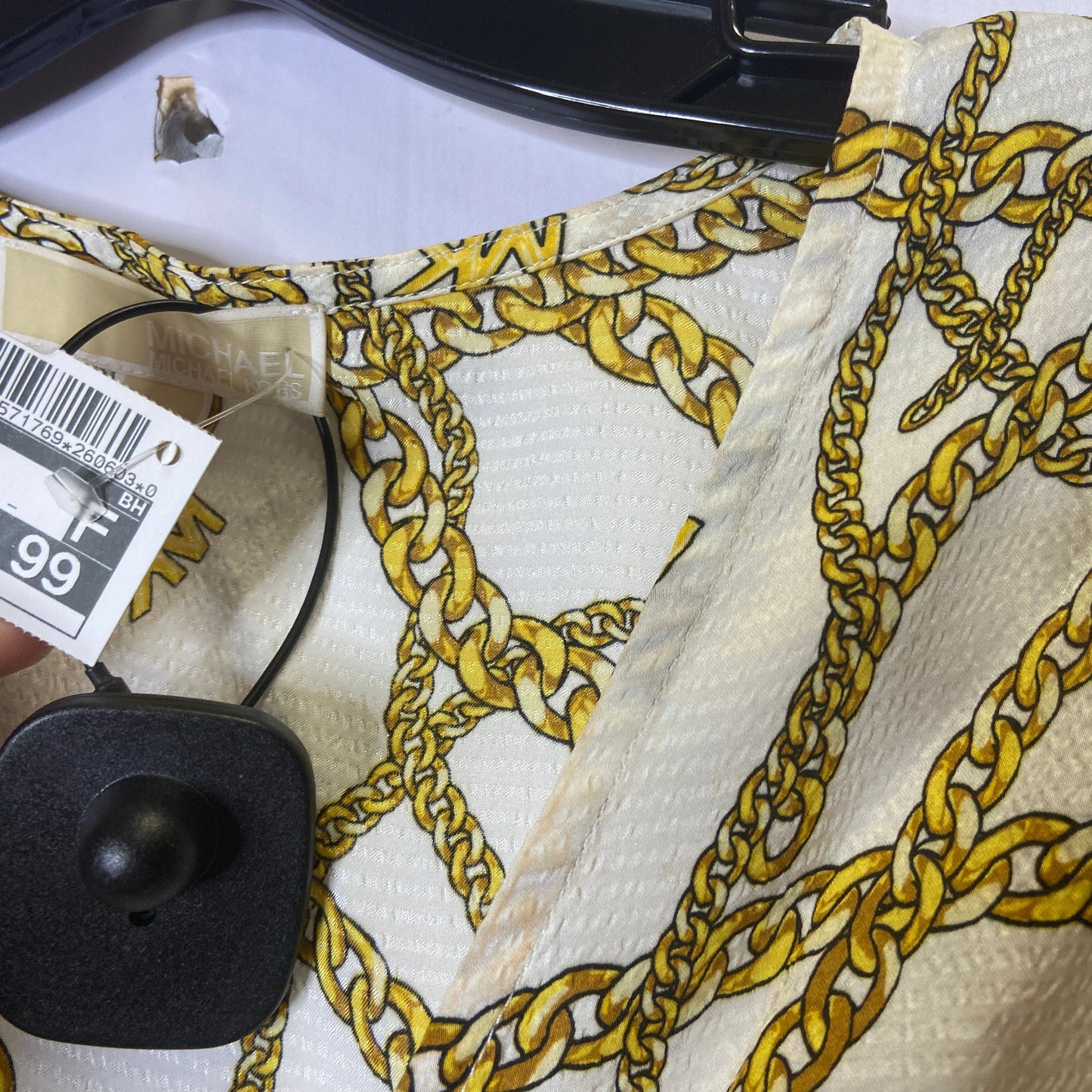 Blouse Short Sleeve By Cmb In Yellow, Size: Xs