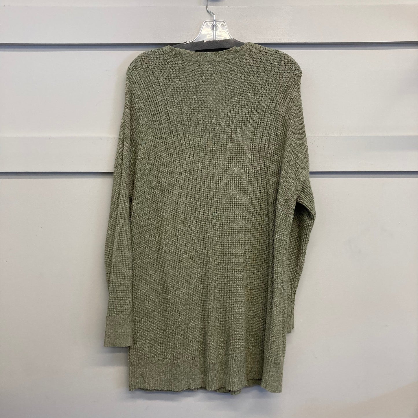 Sweater Cardigan By American Eagle In Green, Size:L