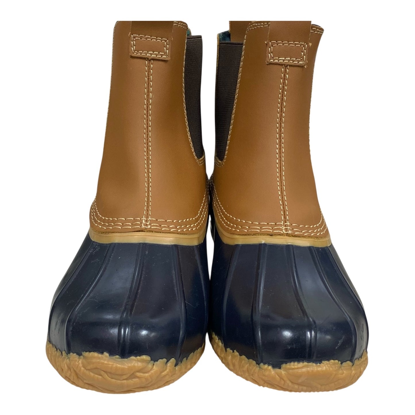 Boots Rain By Lands End In Black & Brown, Size:6