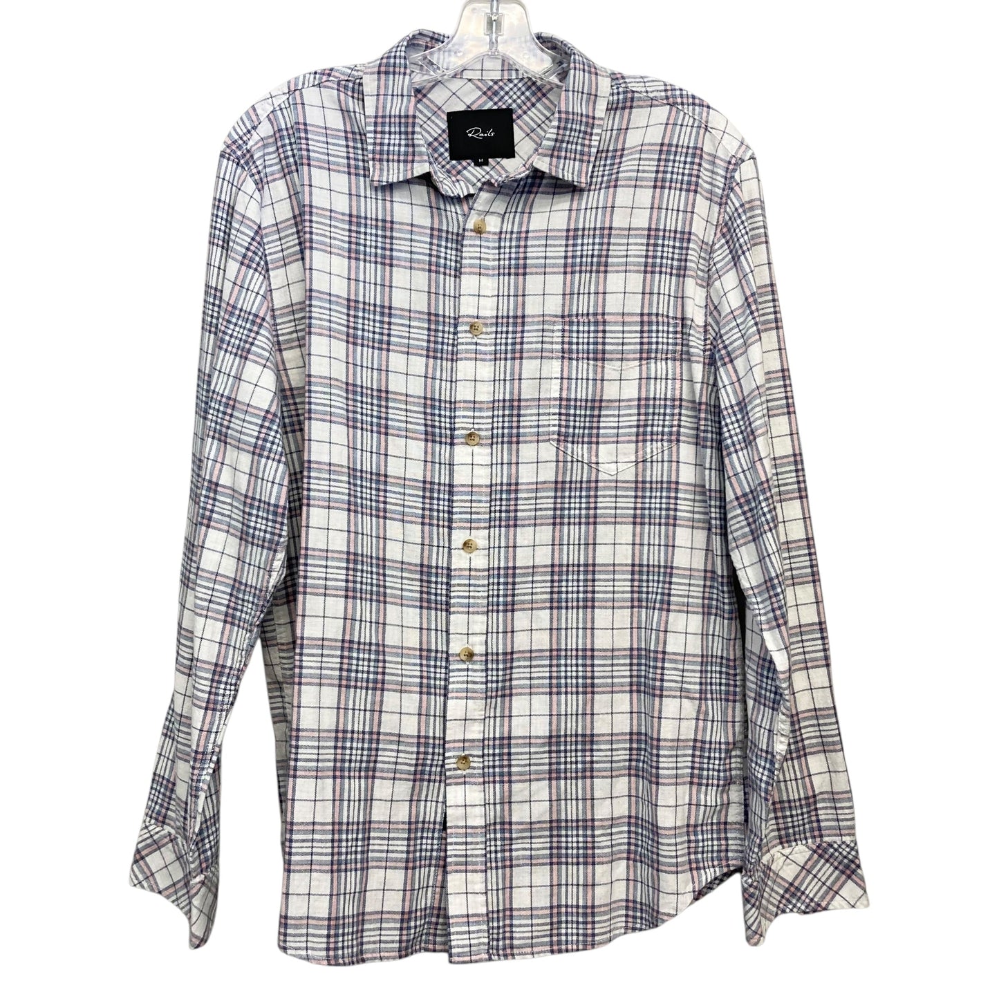 Top Ls By Rails In Plaid Pattern, Size:M