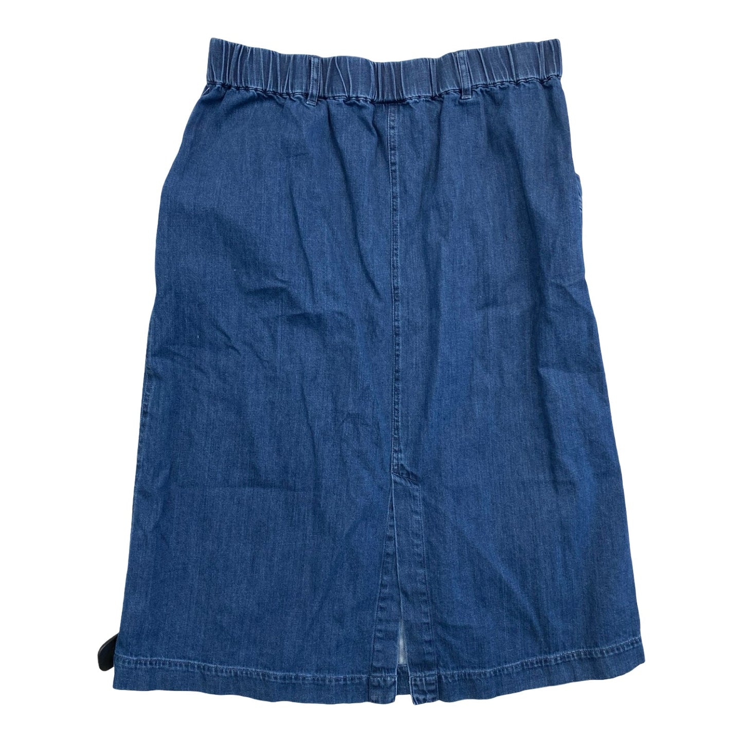 Skirt Midi By St Johns Bay In Blue Denim, Size:Xl