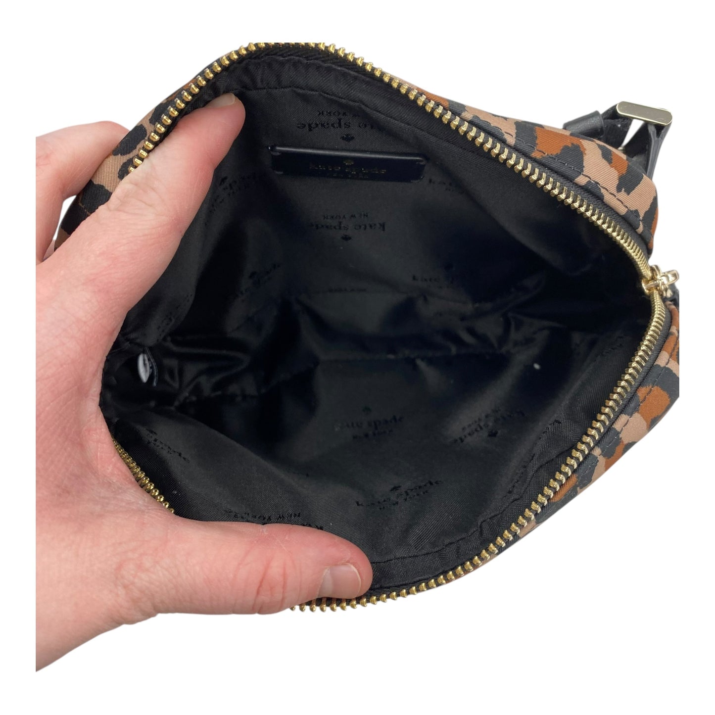 Belt Bag Designer By Kate Spade In Leopard Print, Size:Medium