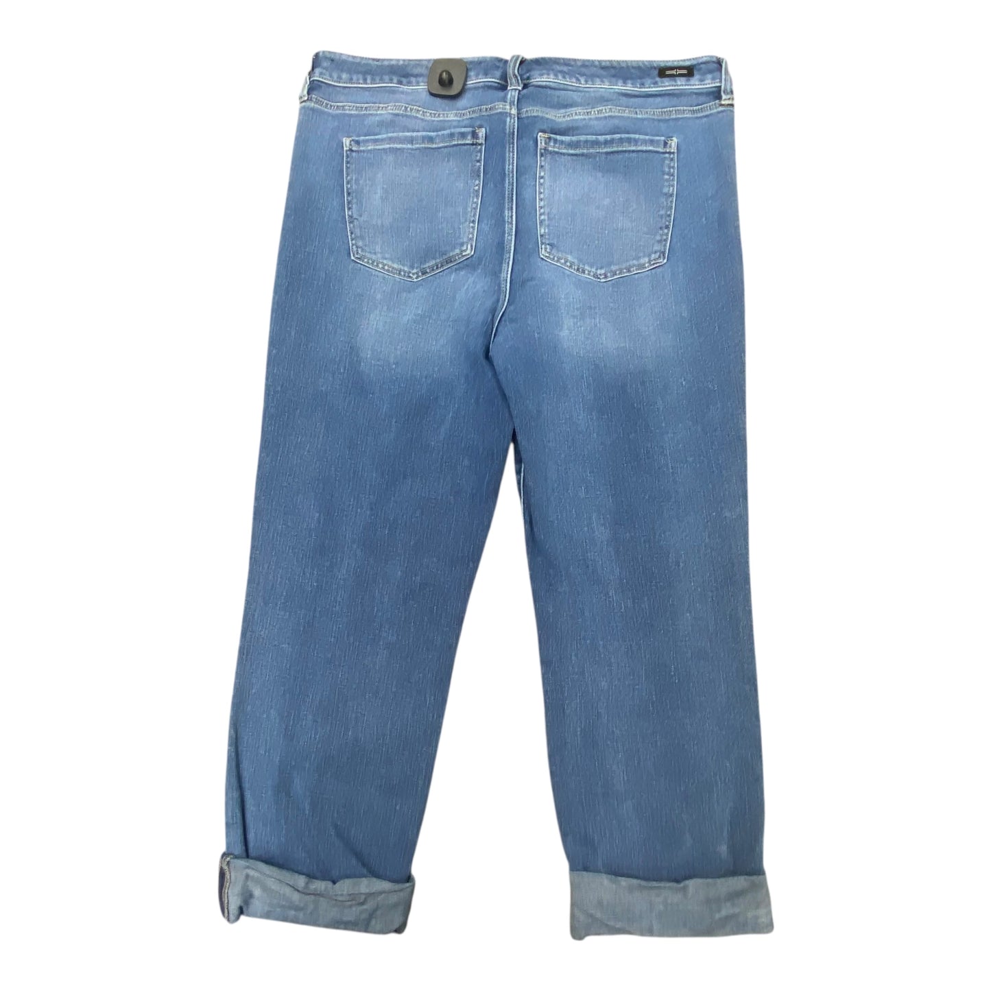 Jeans Straight By Liverpool In Blue Denim, Size:16