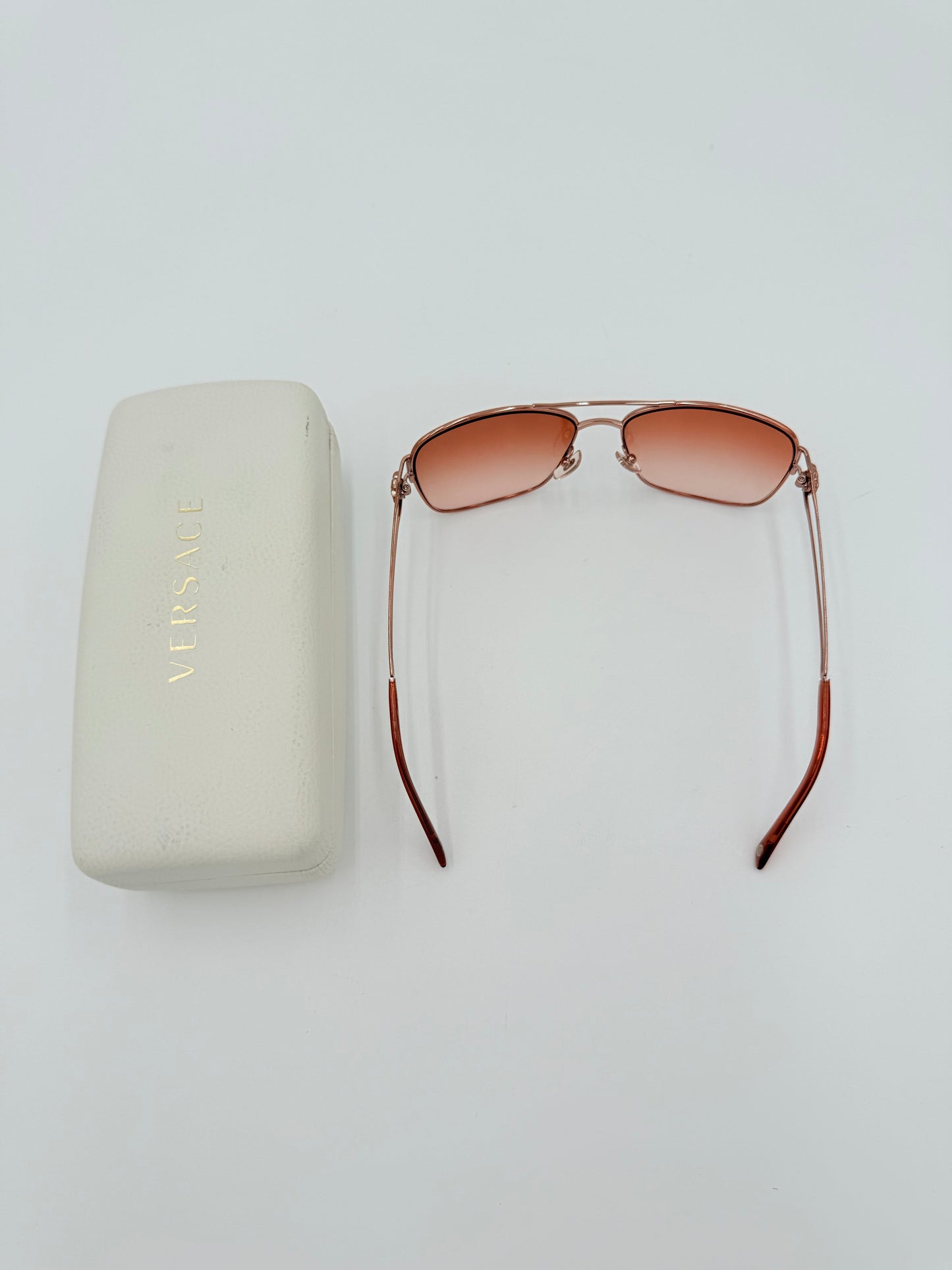 Sunglasses Luxury Designer By Versace In Brown