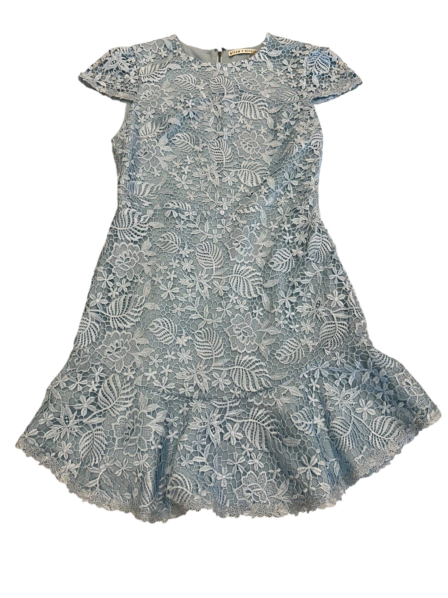 Dress Designer By Alice + Olivia In Blue, Size:S
