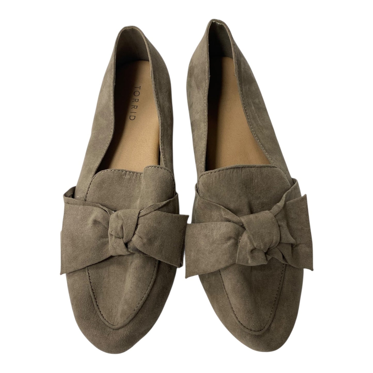 Shoes Flats By Torrid In Taupe, Size:12