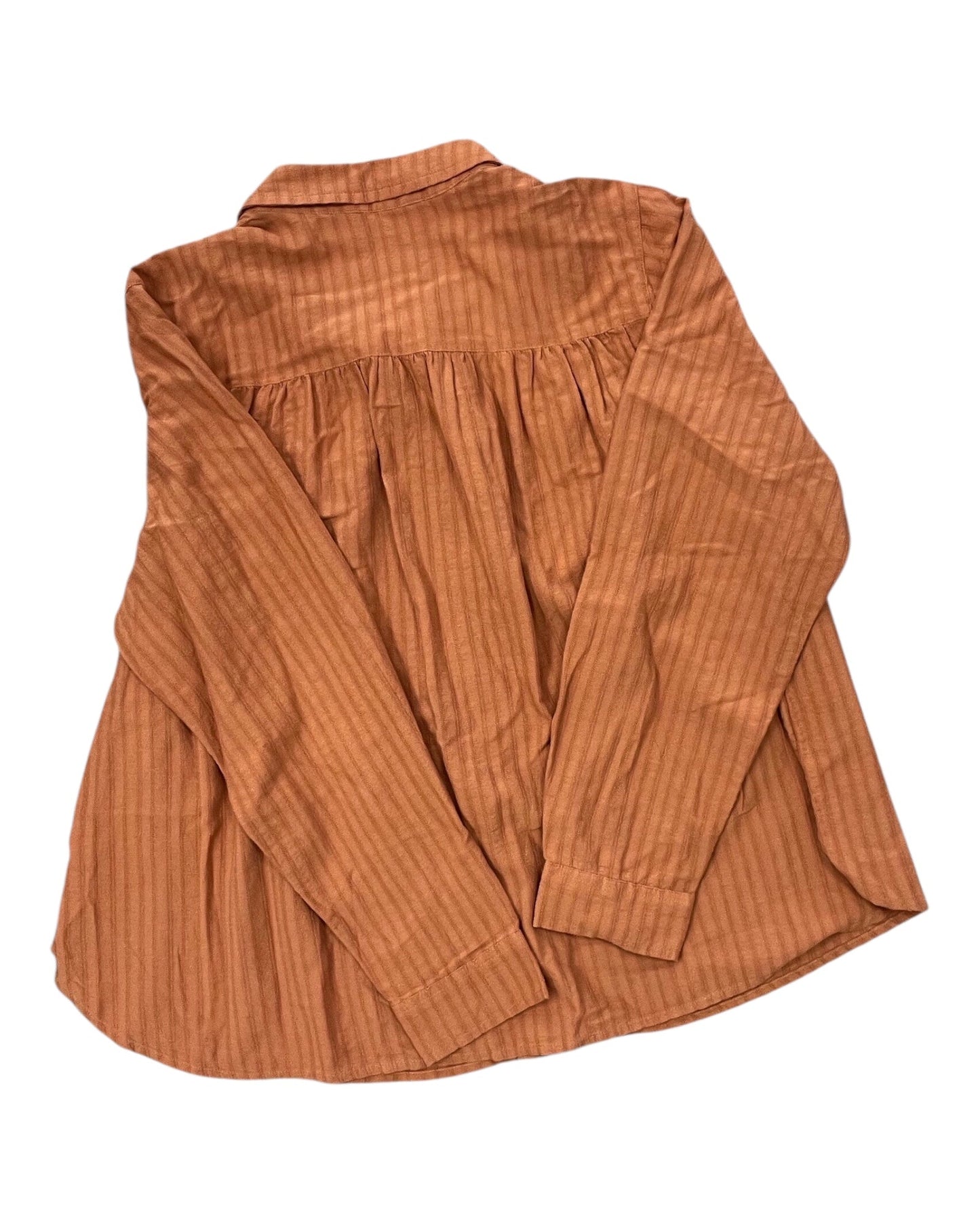 Blouse Ls By Sonoma In Orange, Size:1X
