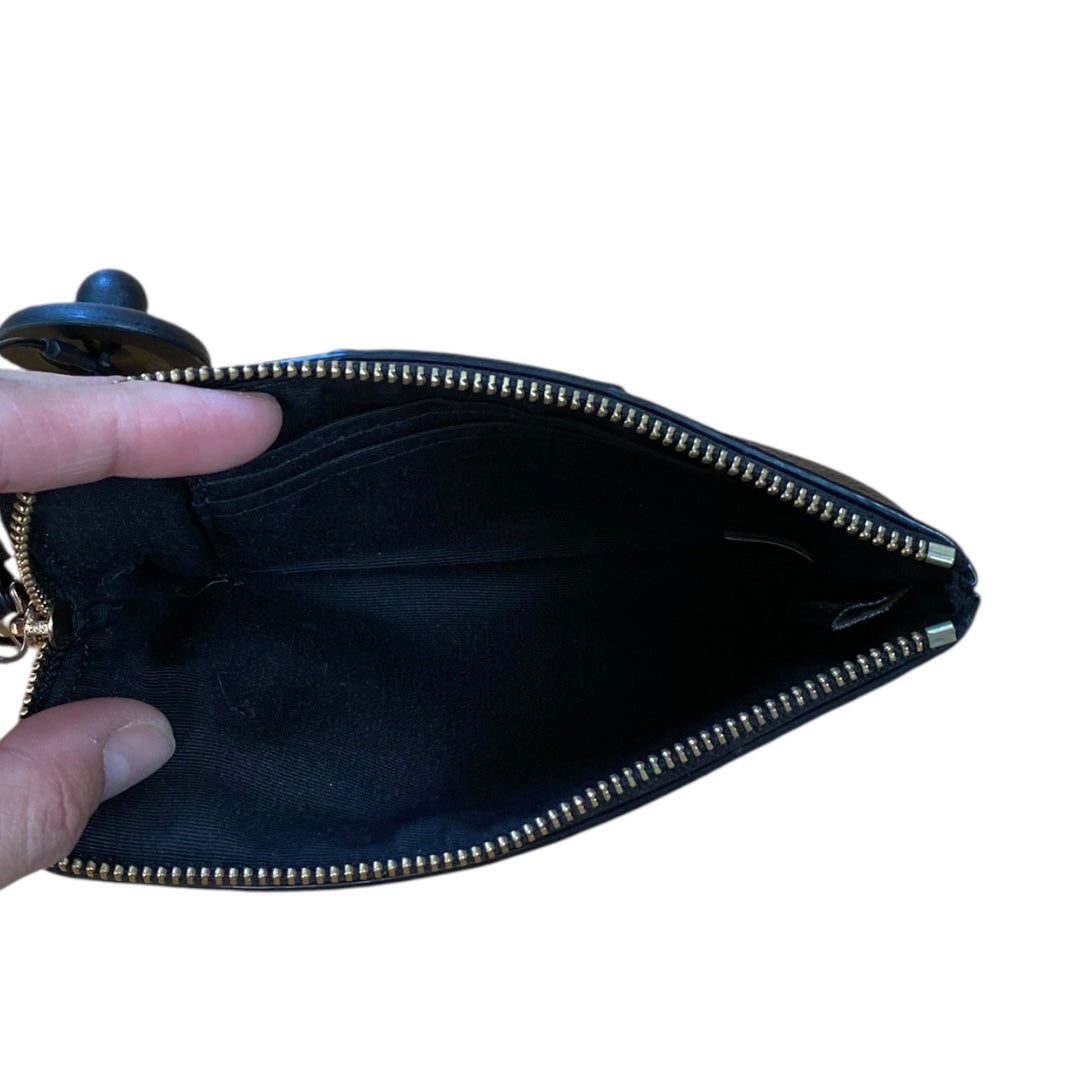 Wristlet Designer By Coach In Black & Brown, Size:Medium