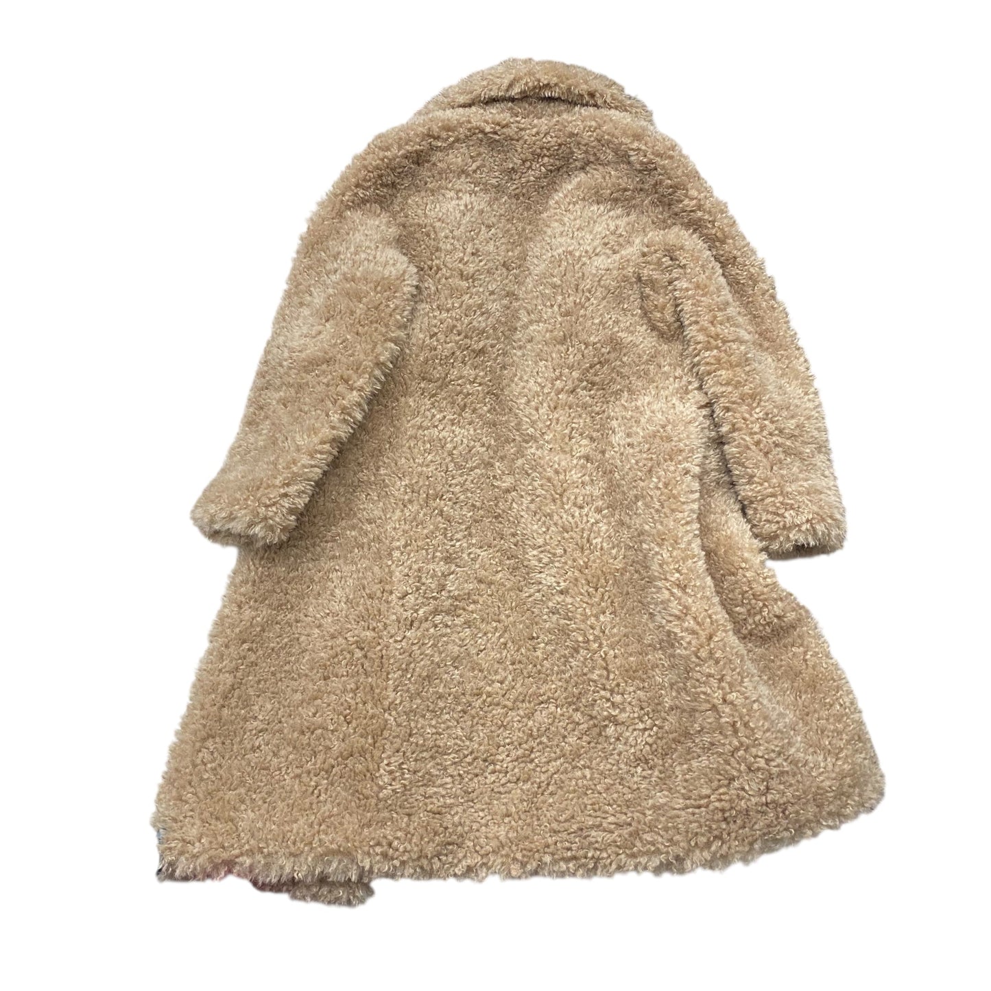 Coat Faux Fur & Sherpa By Mng In Brown, Size:L