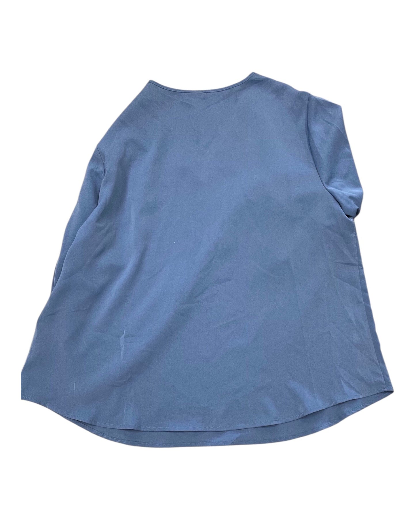 Top 3/4 Sleeve By Bloomchic In Blue, Size:2X