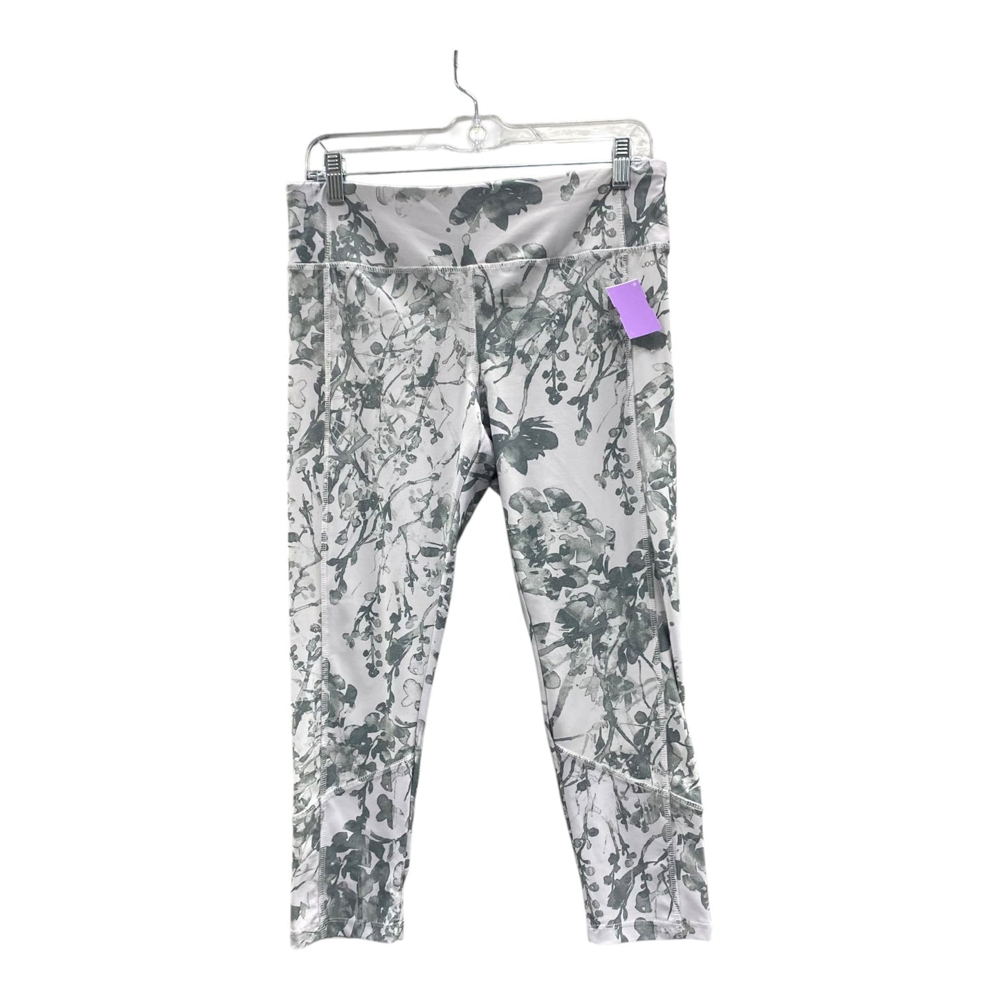 Athletic Leggings Capris By Jockey In Green & White, Size:M