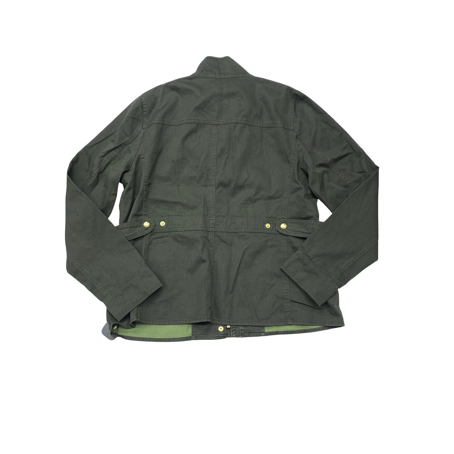 Jacket Denim By J. Crew In Green, Size:Xl