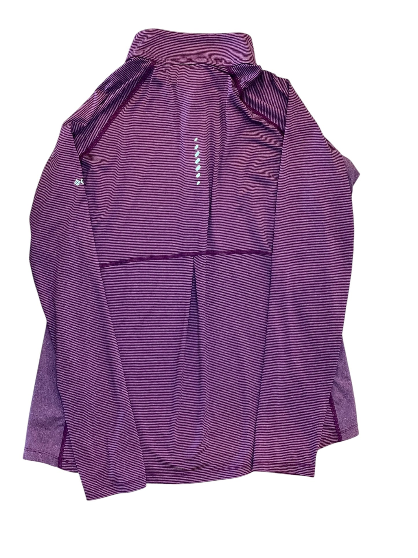 Athletic Top Ls Collar By Columbia In Purple, Size:Xl