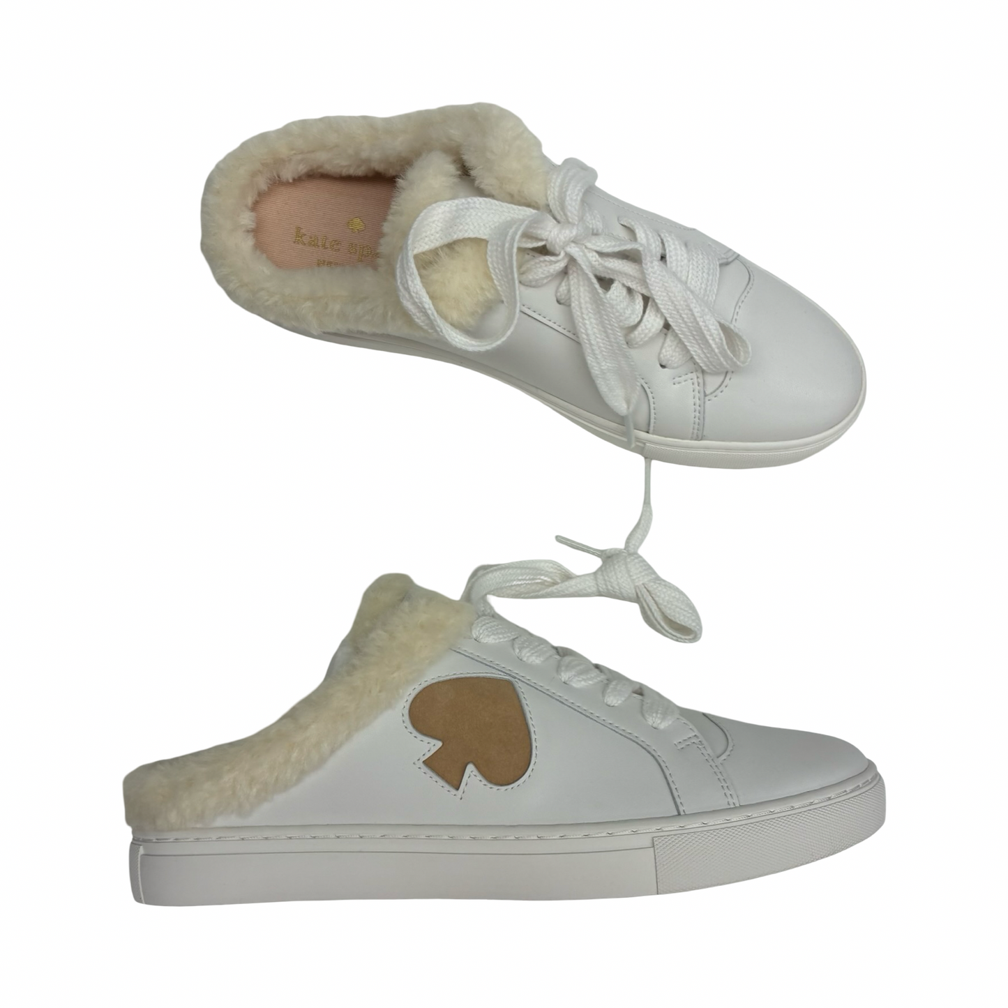 Shoes Designer By Kate Spade In Brown & White, Size:8.5