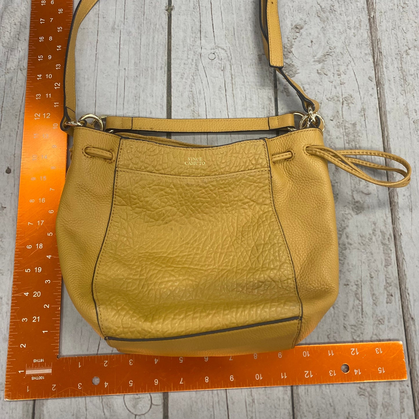 Crossbody Leather By Vince Camuto, Size: Medium