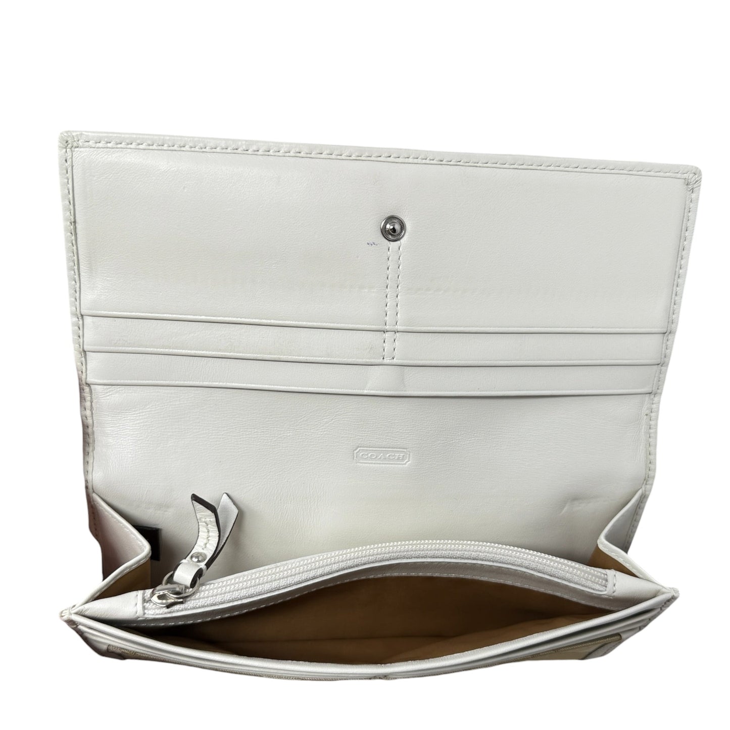 Signature Slim Envelope Wallet Designer By Coach, Size: Large