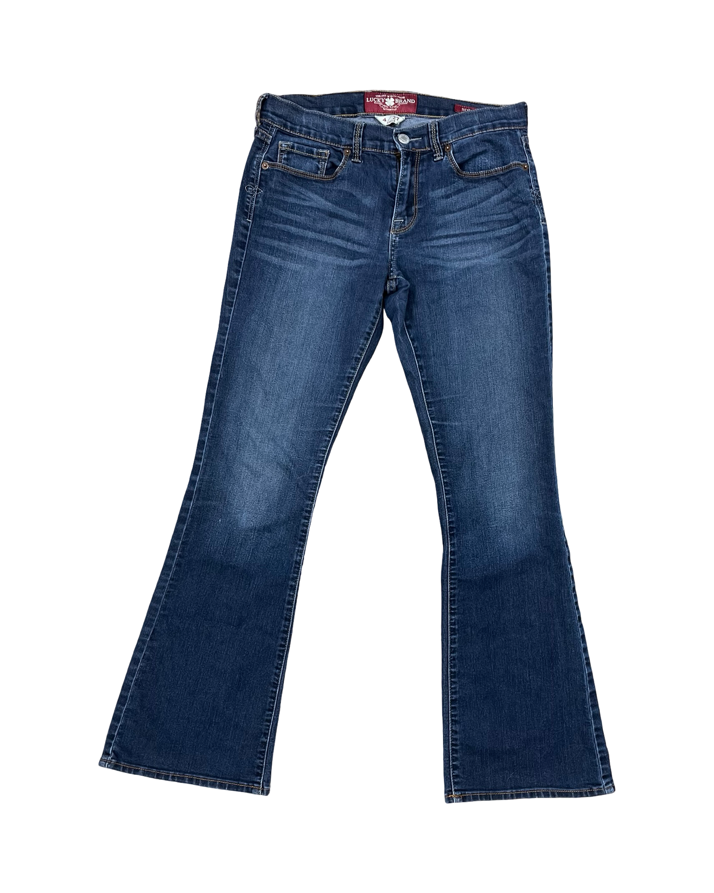 Jeans Boot Cut By Lucky Brand In Blue Denim, Size:4