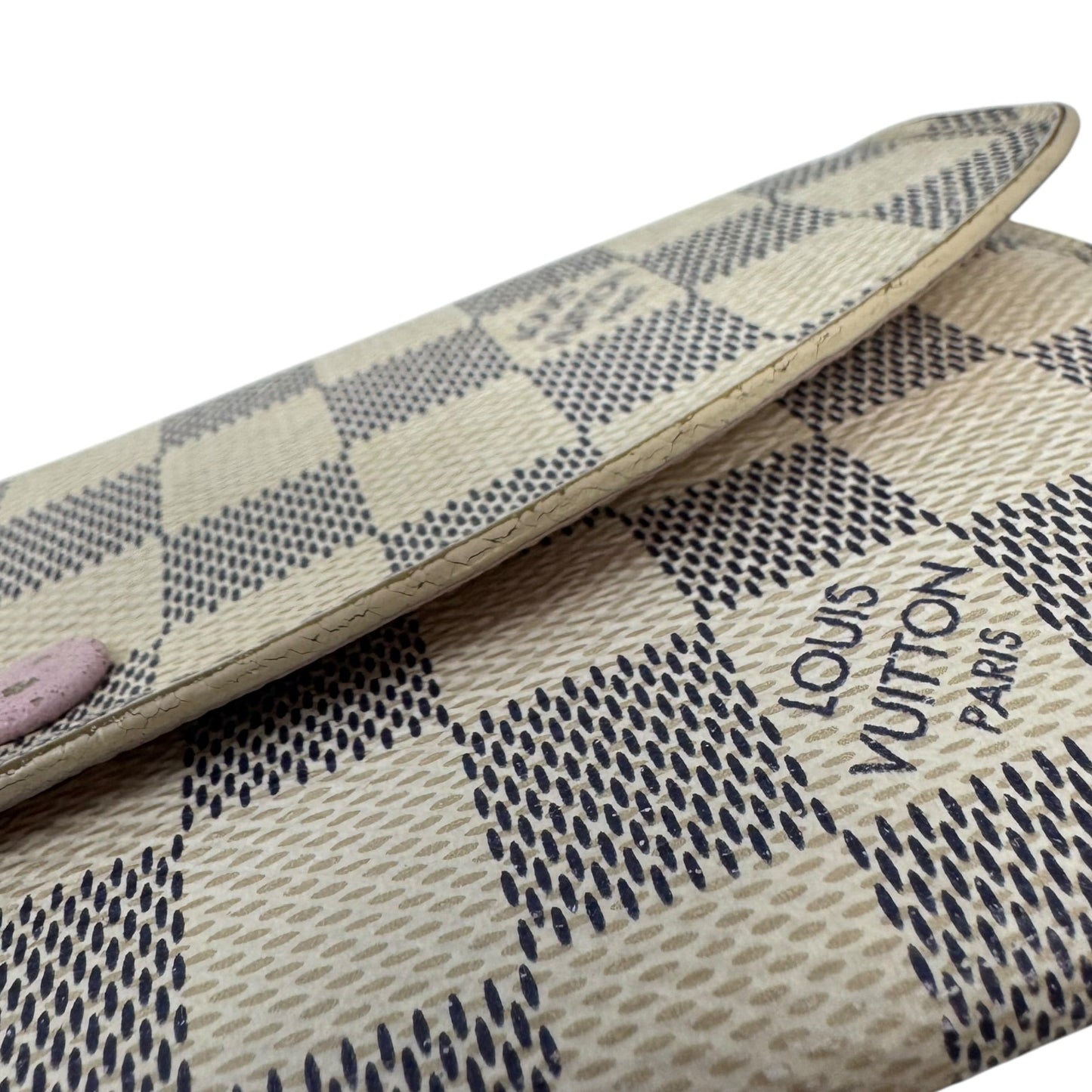 Emilie Damier Azur Wallet Luxury Designer By Louis Vuitton, Size: Medium