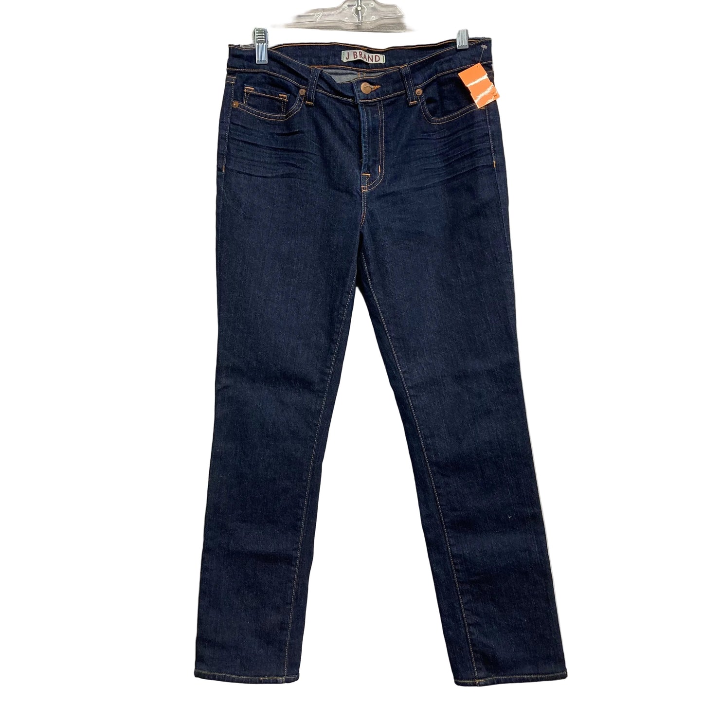 Jeans Straight By J Brand In Blue Denim, Size:10