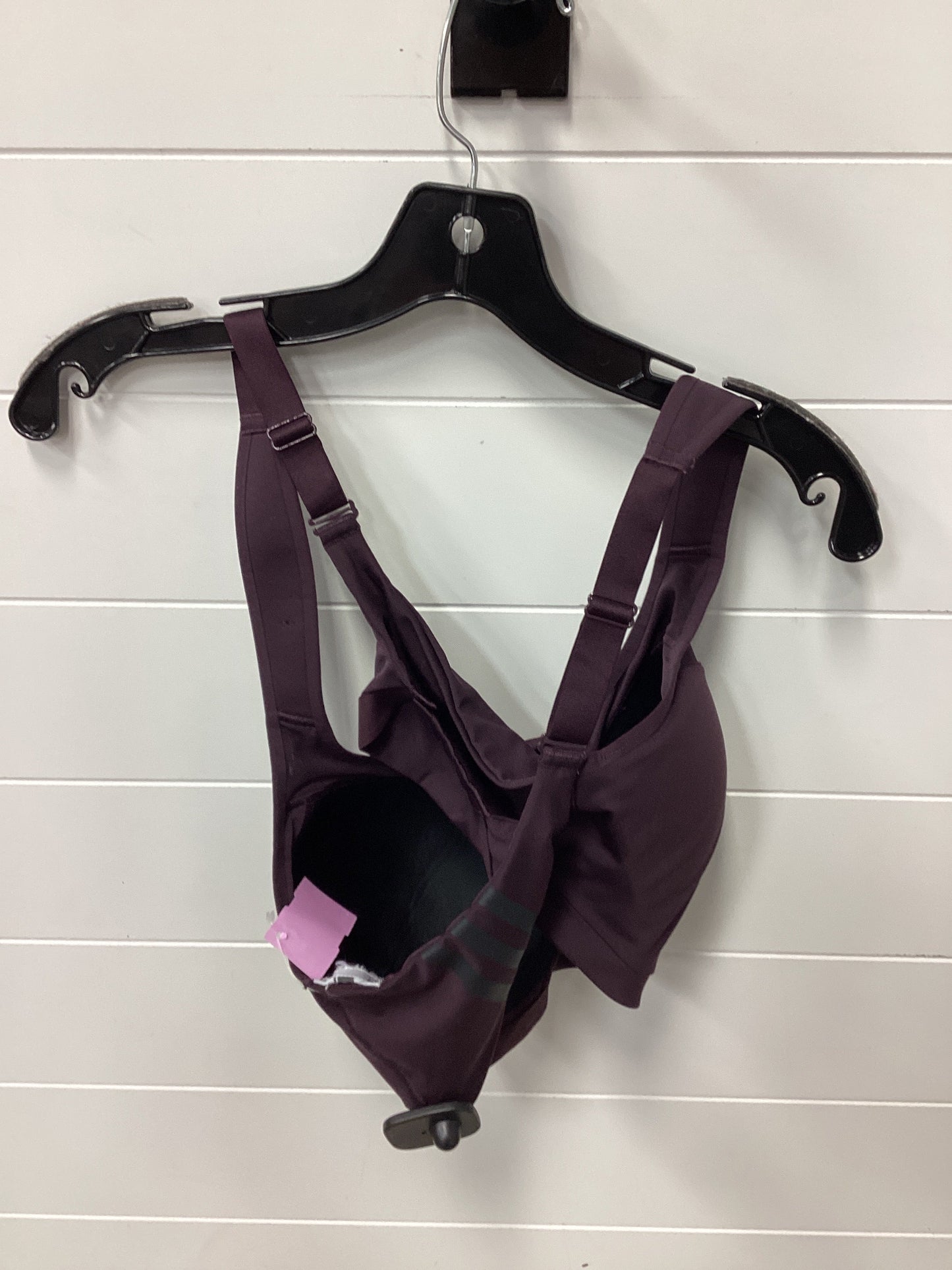 Athletic Bra By Adidas In Purple, Size:L