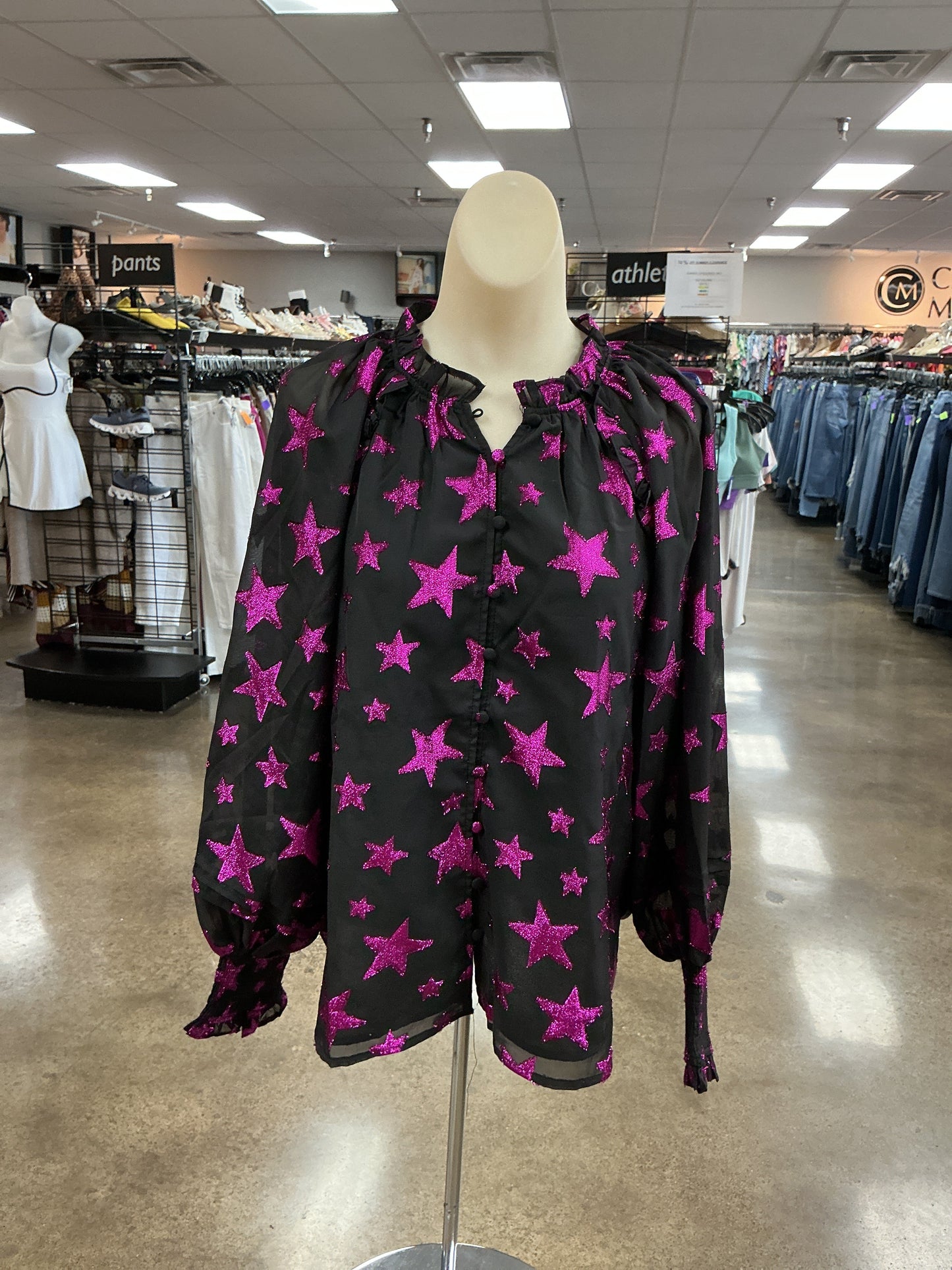 Top Ls By Buddy Love In Black & Pink, Size:S
