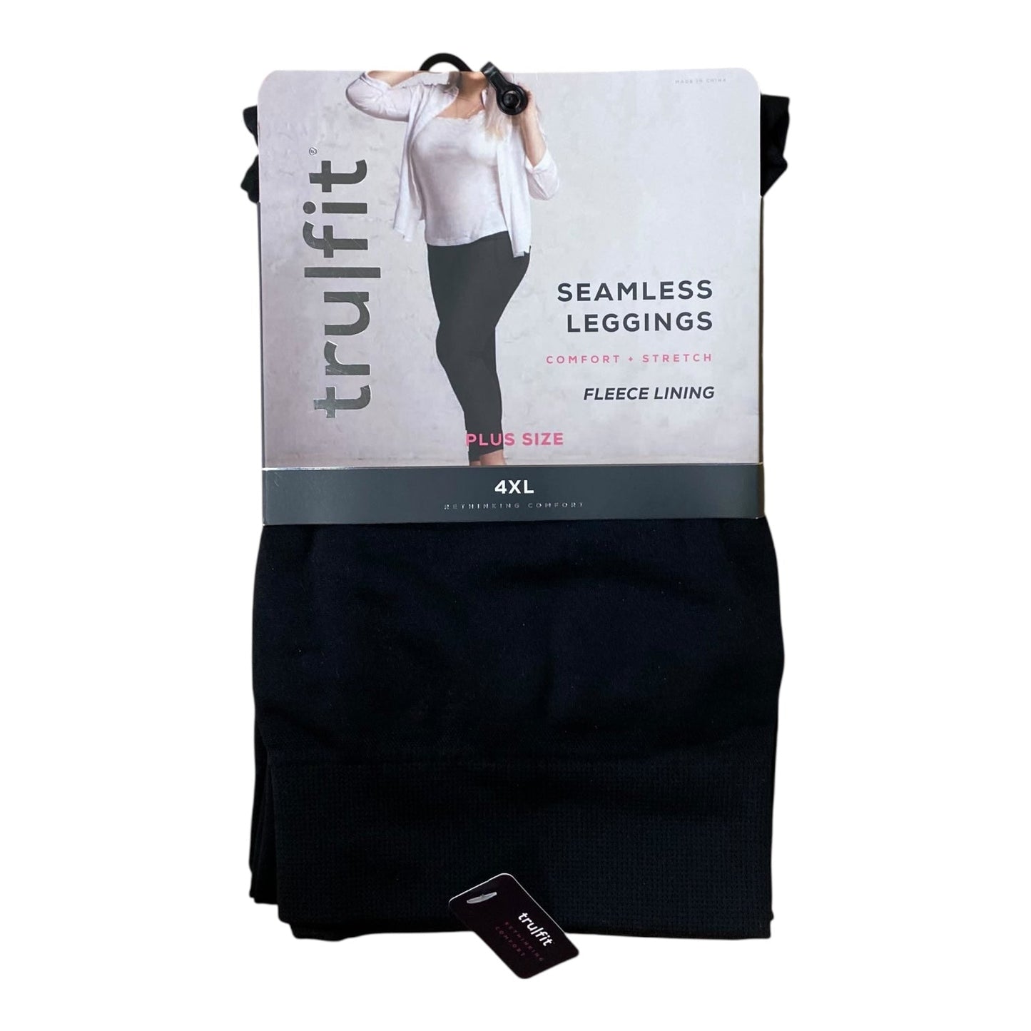 Pants Leggings By Trulfit In Black, Size:4X