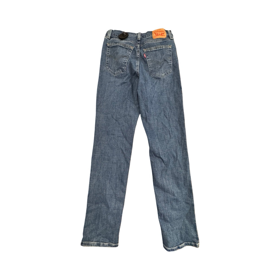 Jeans Straight By Levis In Blue Denim, Size:6