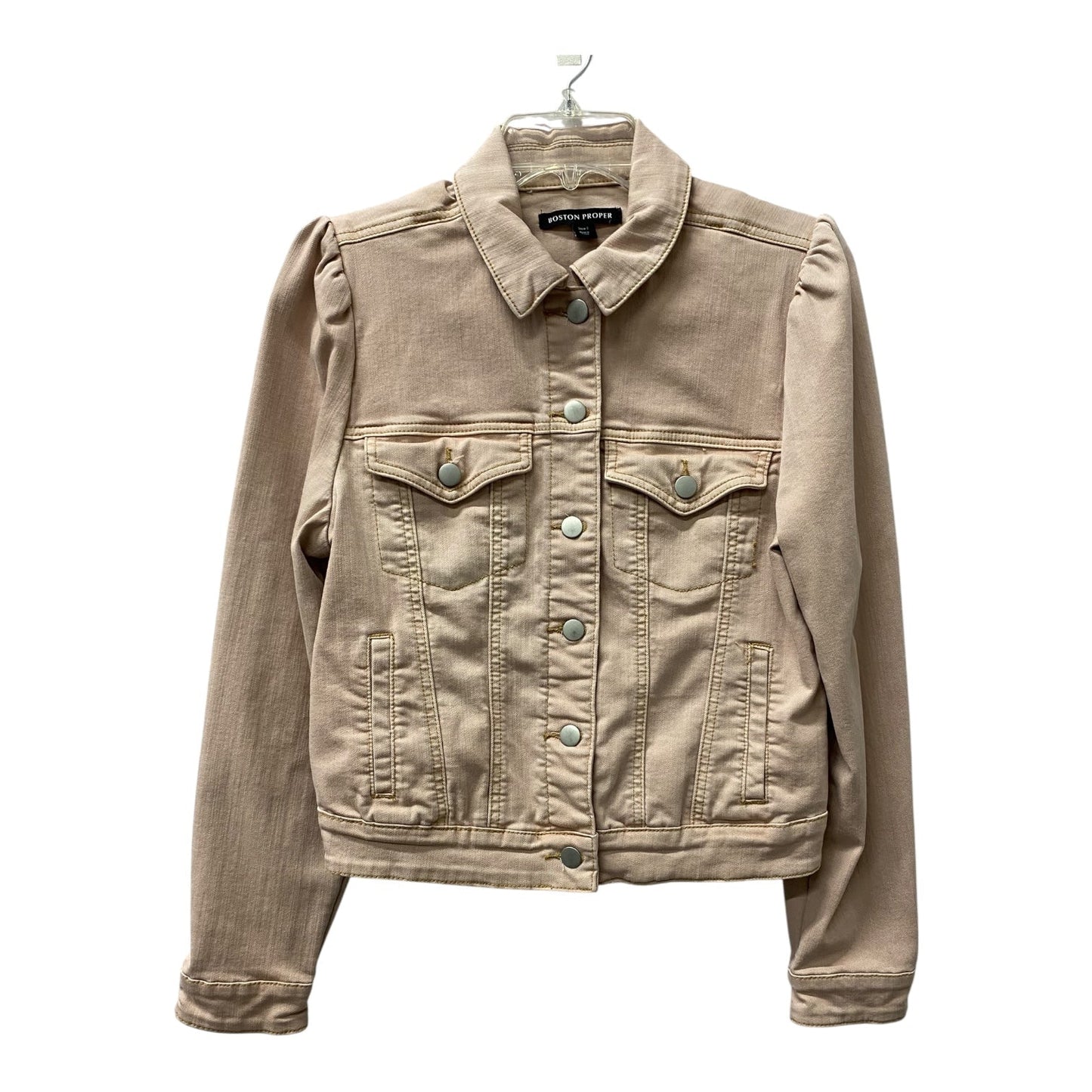 Jacket Denim By Boston Proper In Pink, Size:S