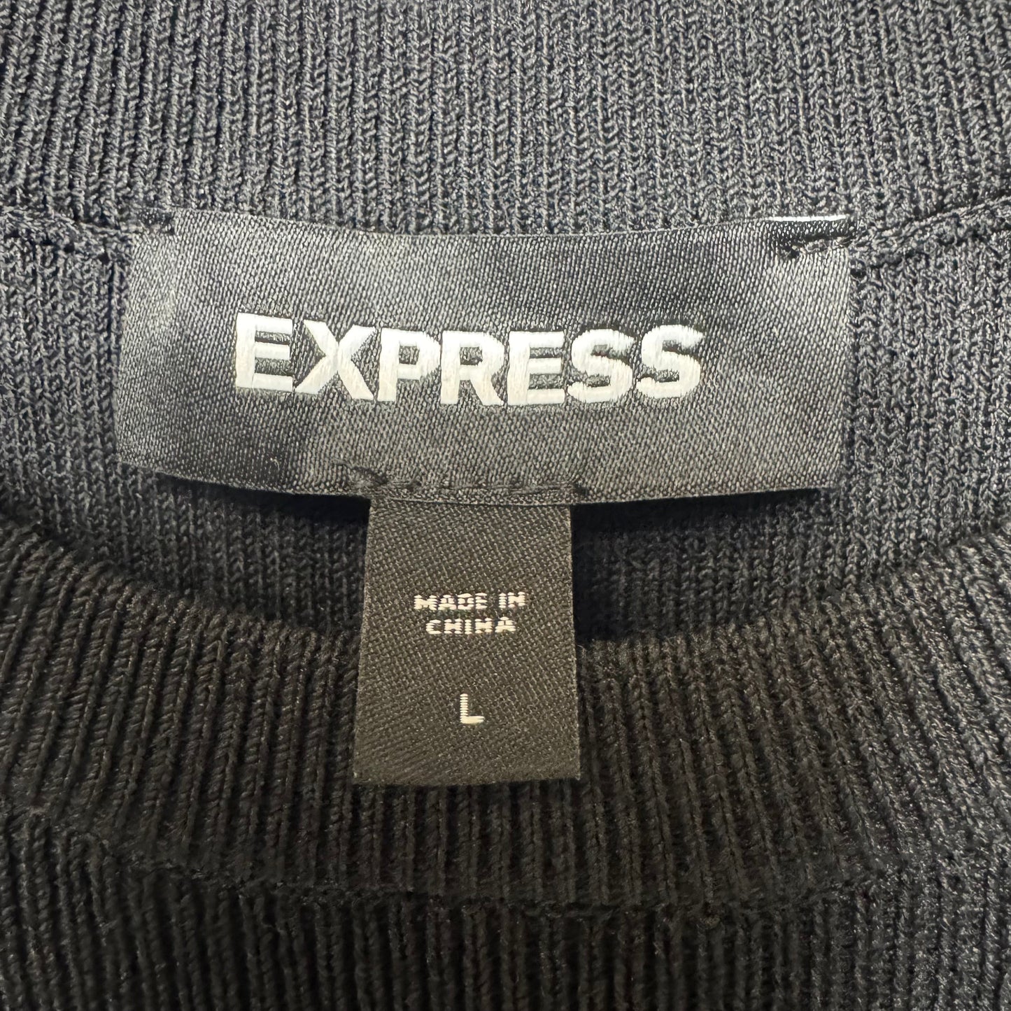 Dress Casual Maxi By Express In Black, Size: L