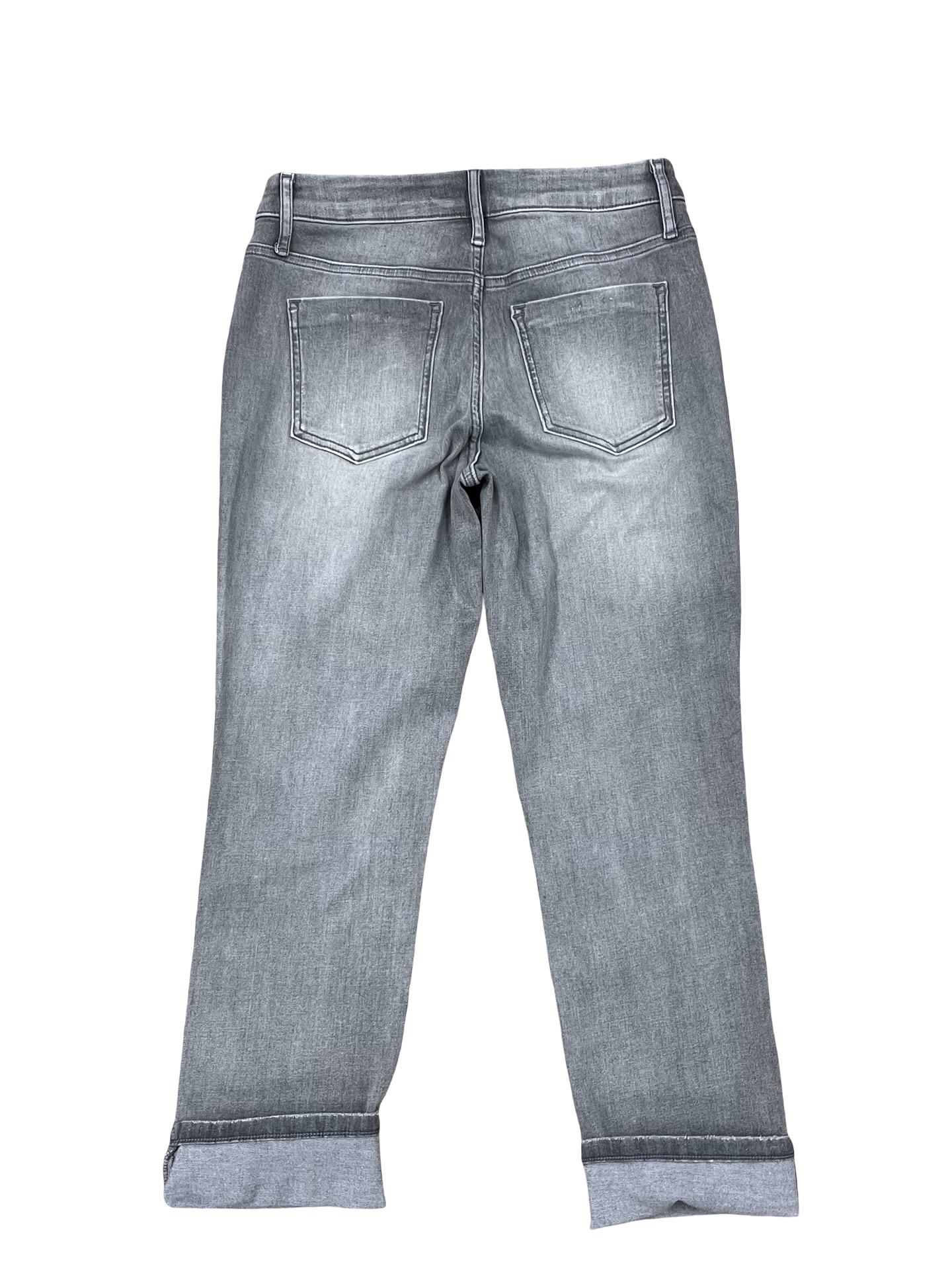 Jeans Cropped By Simply Vera In Grey Denim, Size:6