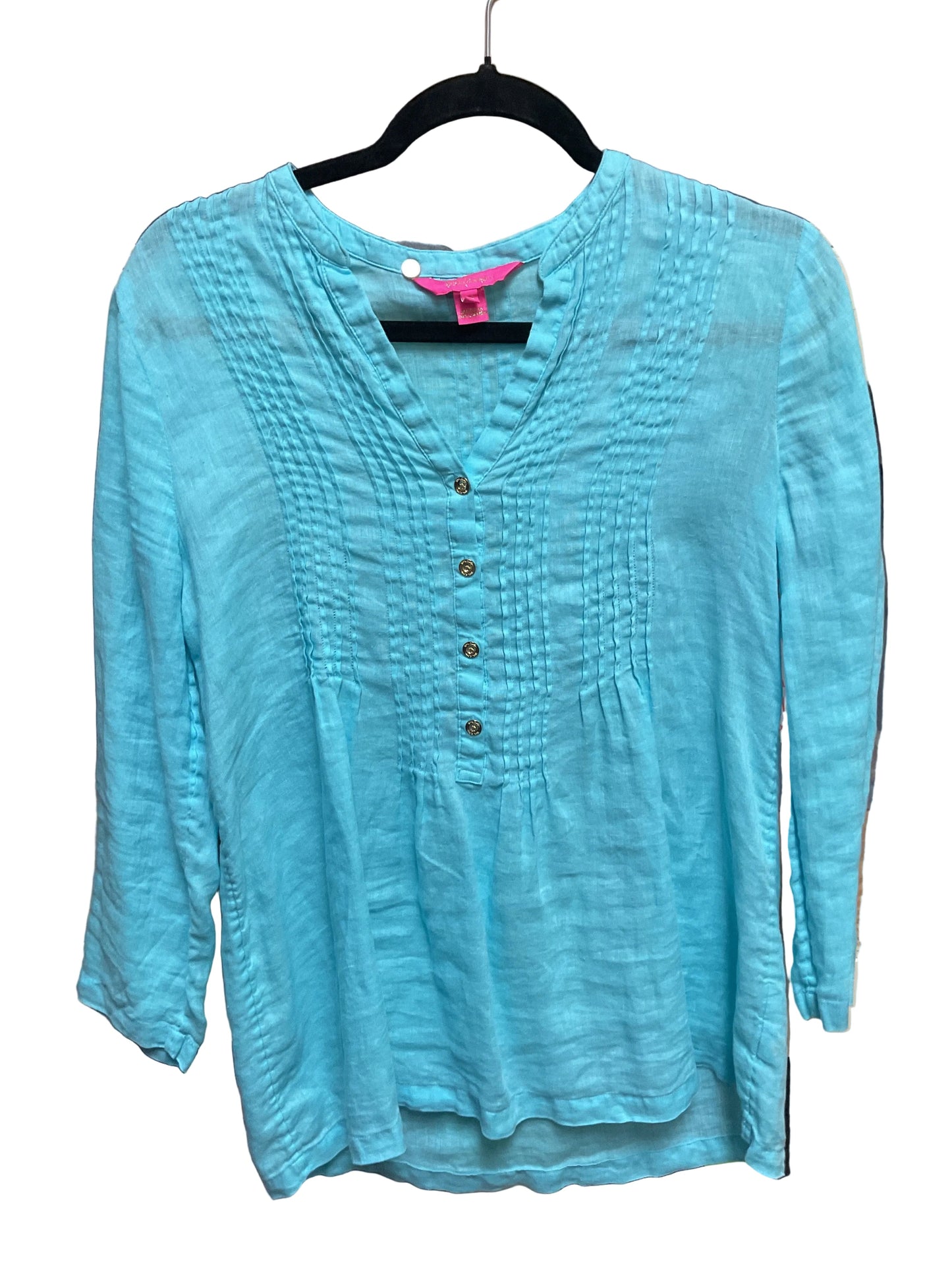 Top Ls Designer By Lilly Pulitzer In Blue, Size:Xs