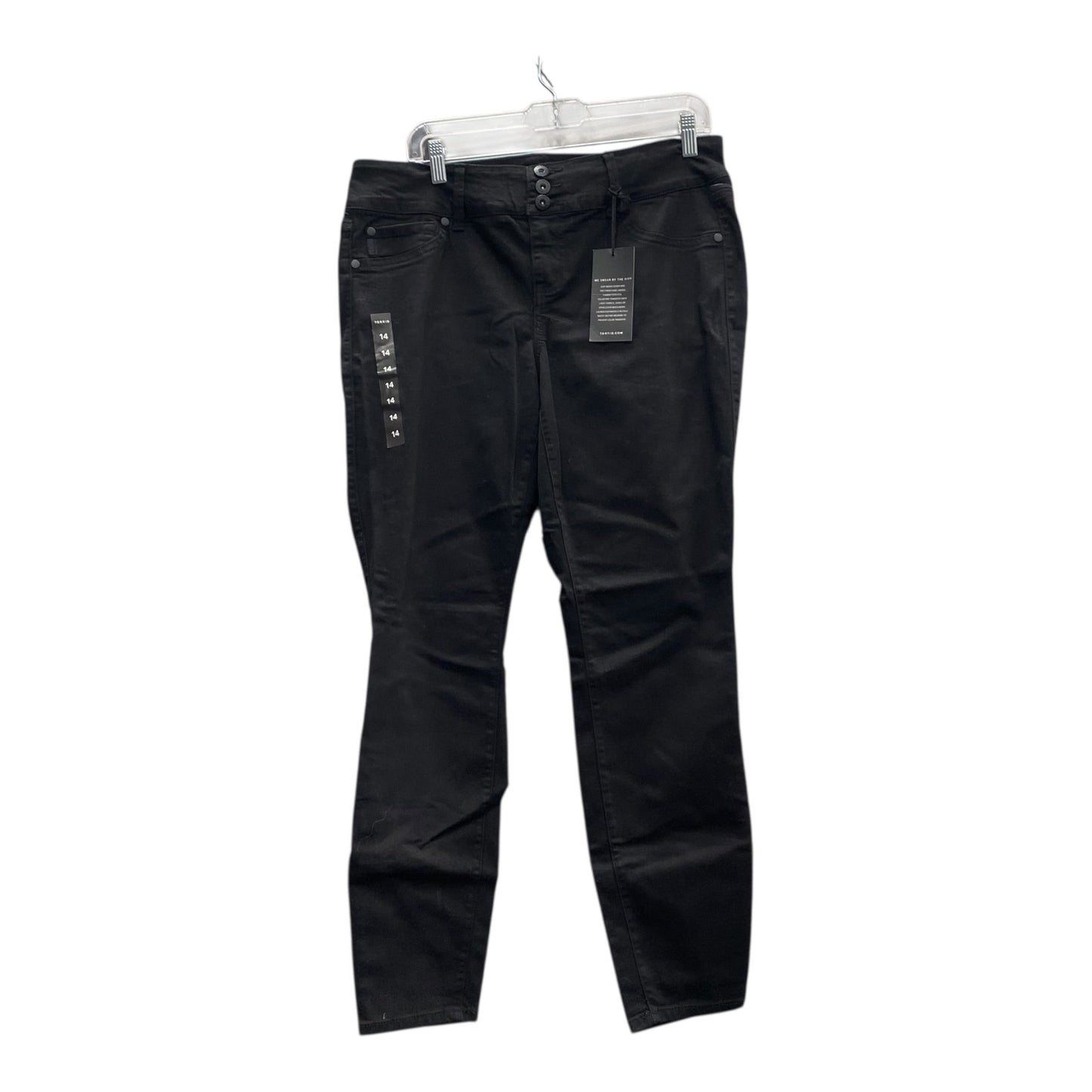 Jeans Jeggings By Torrid In Black Denim, Size:14