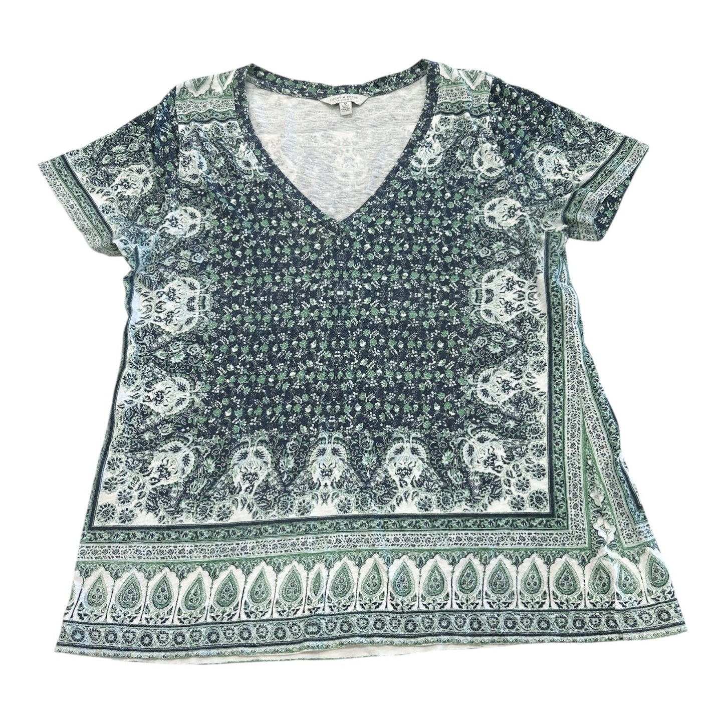 Top Ss By Lucky Brand In Blue & Green, Size:M