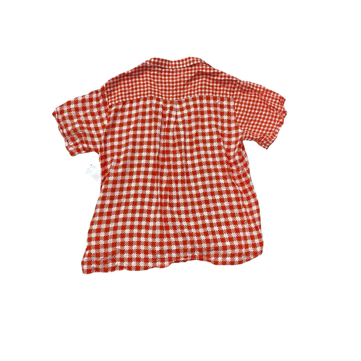Top Ss By Maeve In Checkered Pattern, Size:M