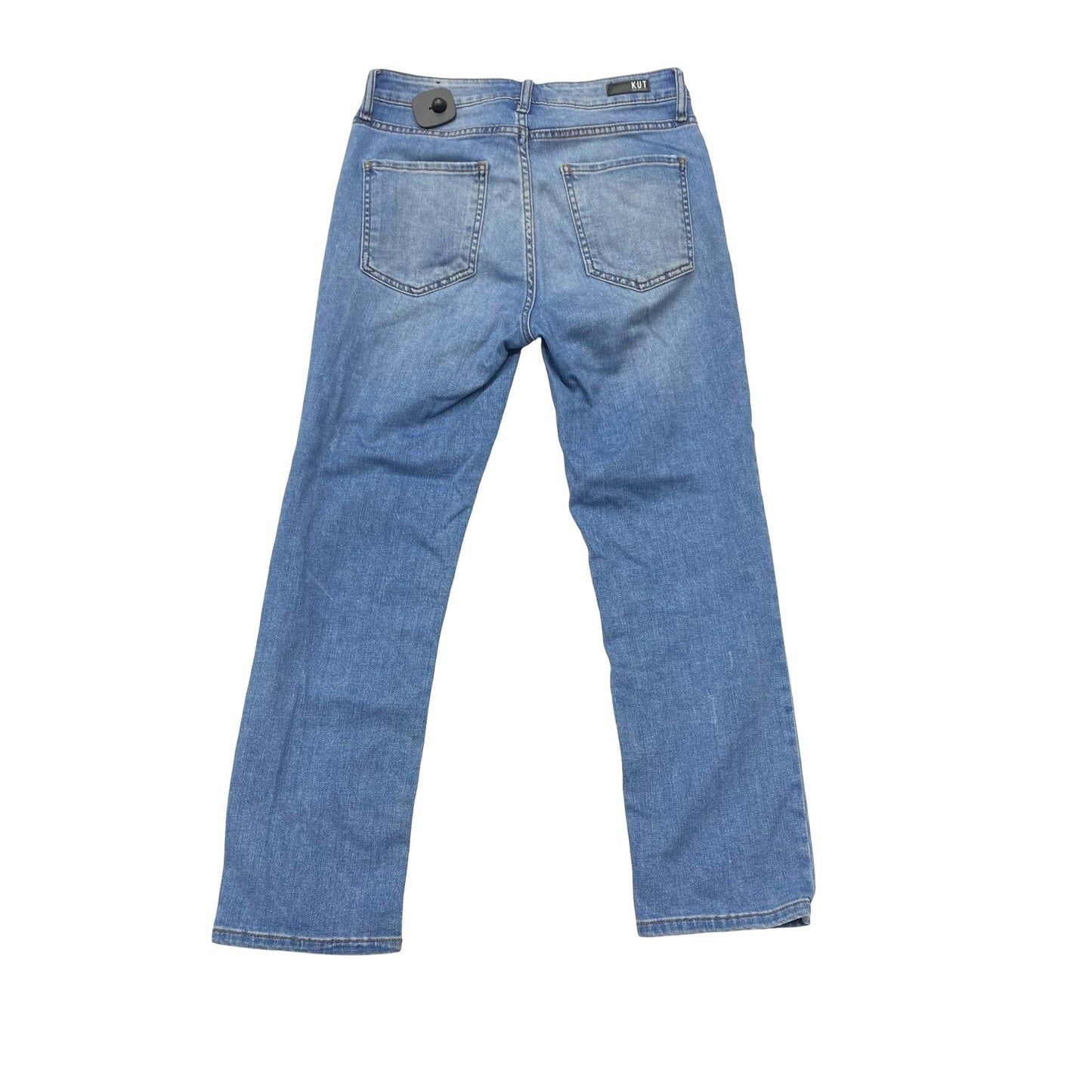 Jeans Straight By Kut In Blue Denim, Size:4