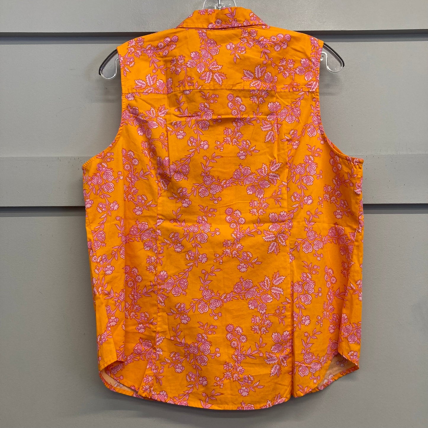 Top Sleeveless By J. Crew In Orange, Size:Xl