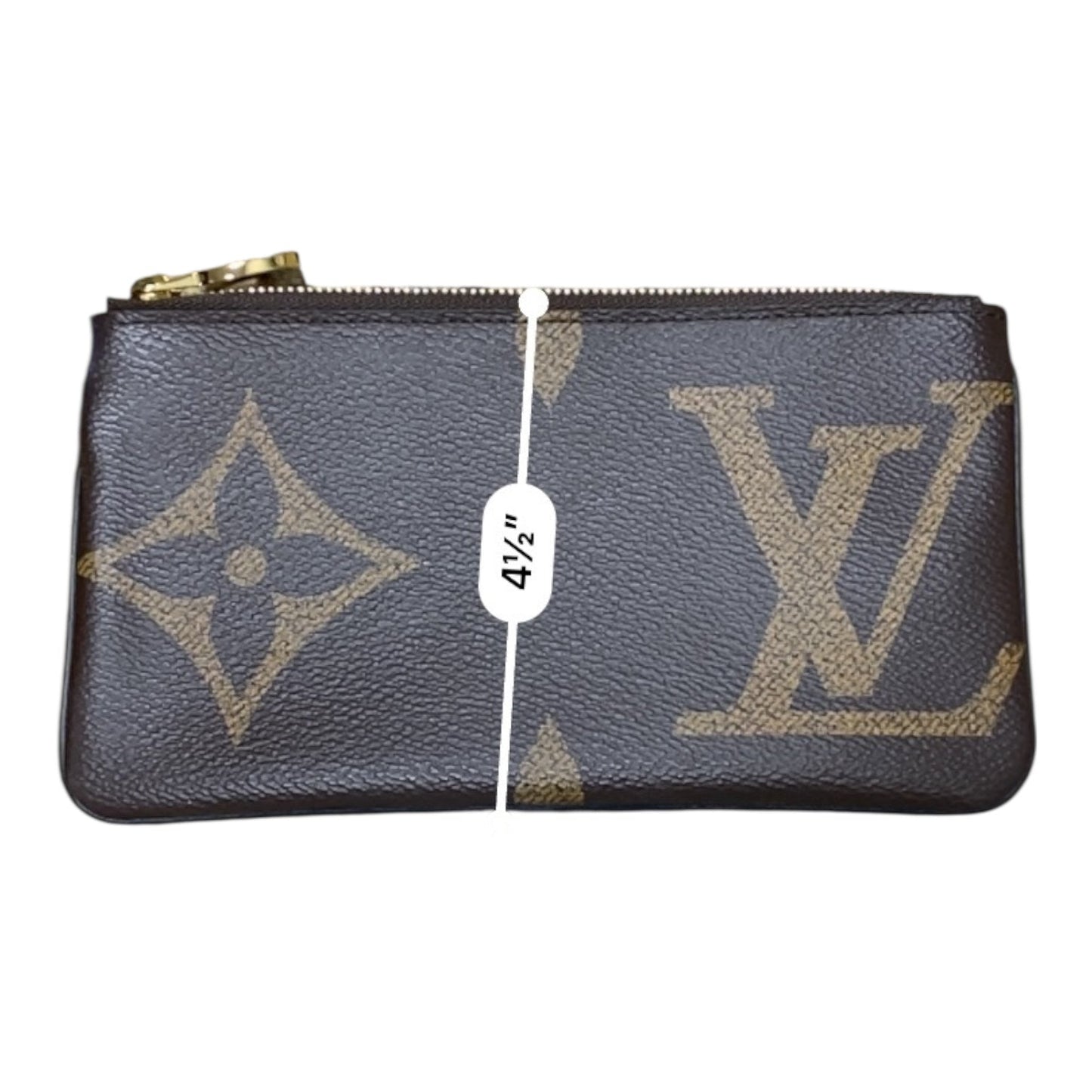 Wallet Luxury Designer By Louis Vuitton In Brown & Gold, Size:Large