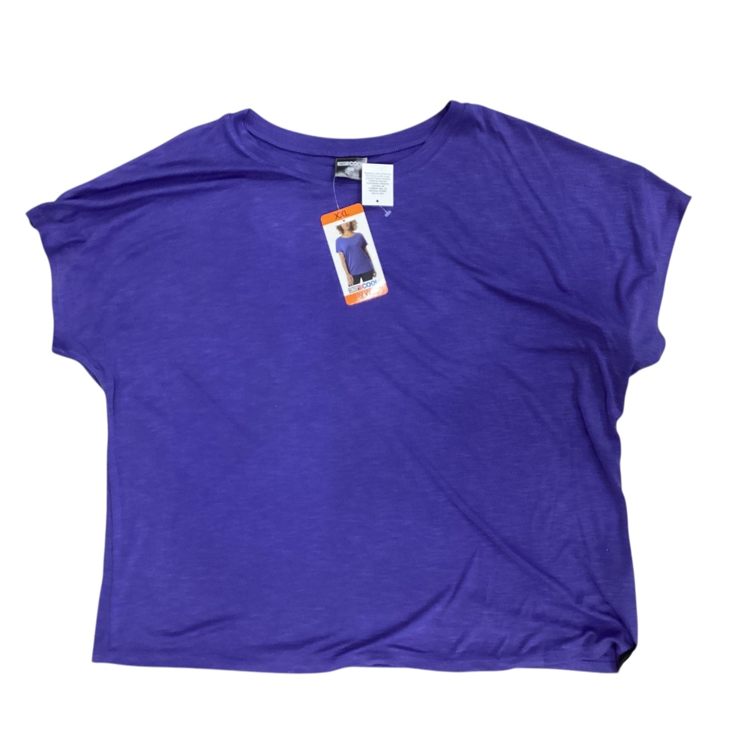 Athletic Top Ss By 32 Degrees In Blue, Size:2X