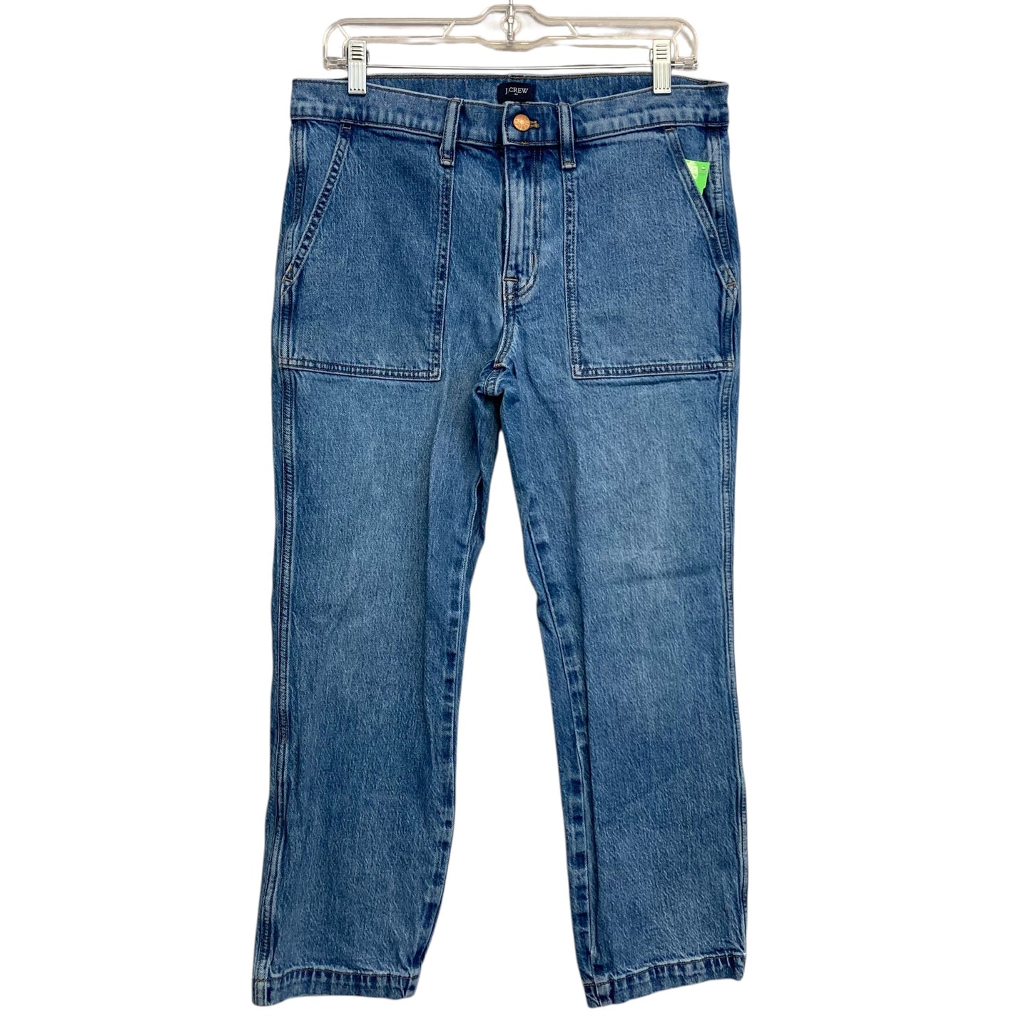 Jeans Straight By J. Crew In Blue Denim, Size:8