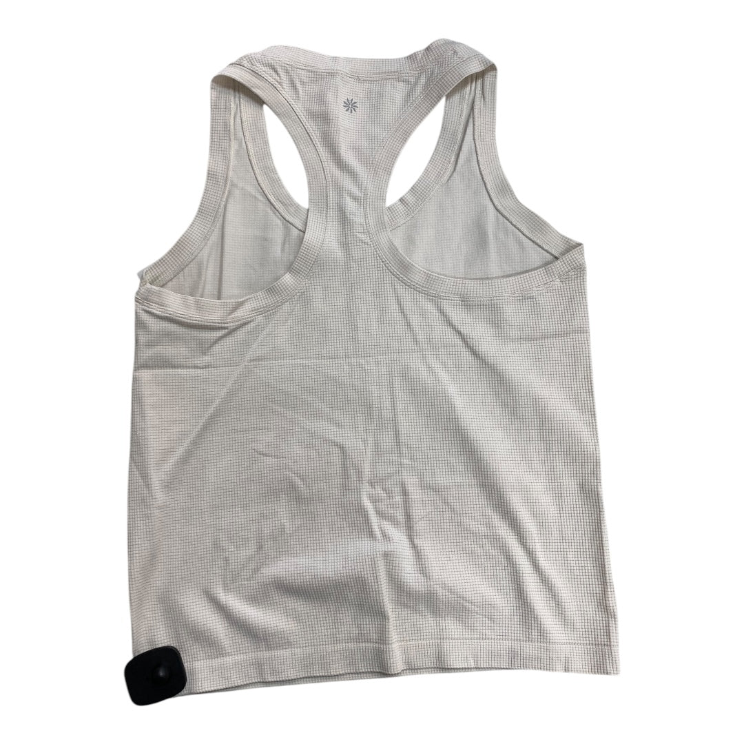 Athletic Tank Top By Athleta In Cream, Size:S