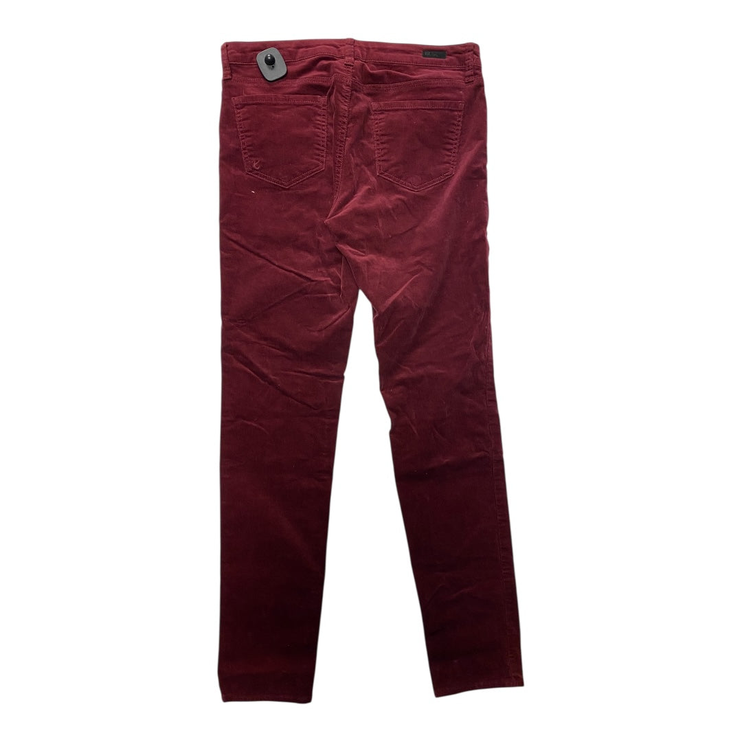 Pants Corduroy By Kut In Maroon, Size:10