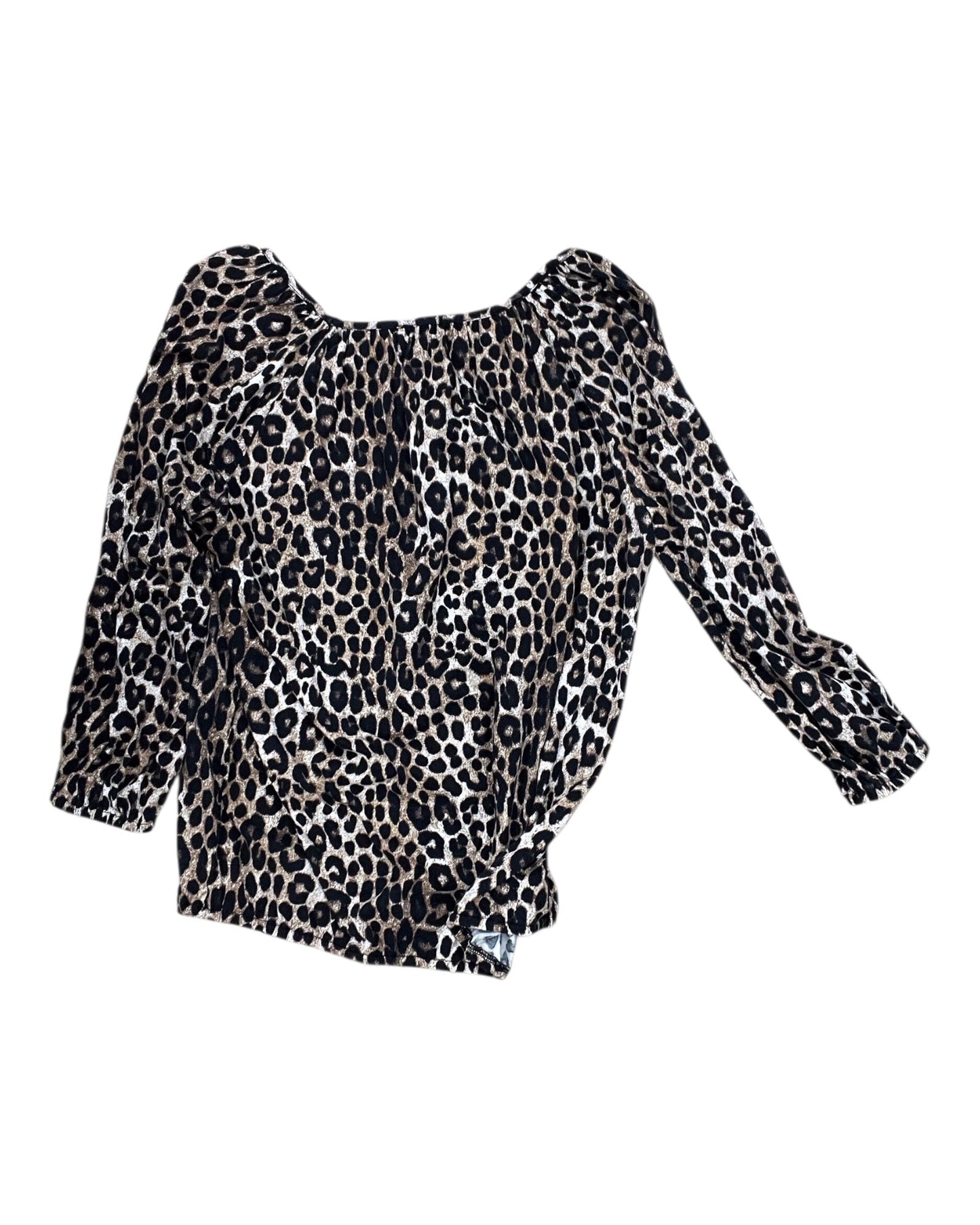 Top Ls By Michael By Michael Kors In Animal Print, Size:M