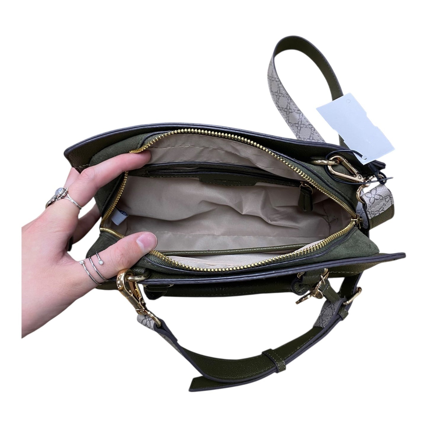 Handbag By Nine West In Green, Size:Small