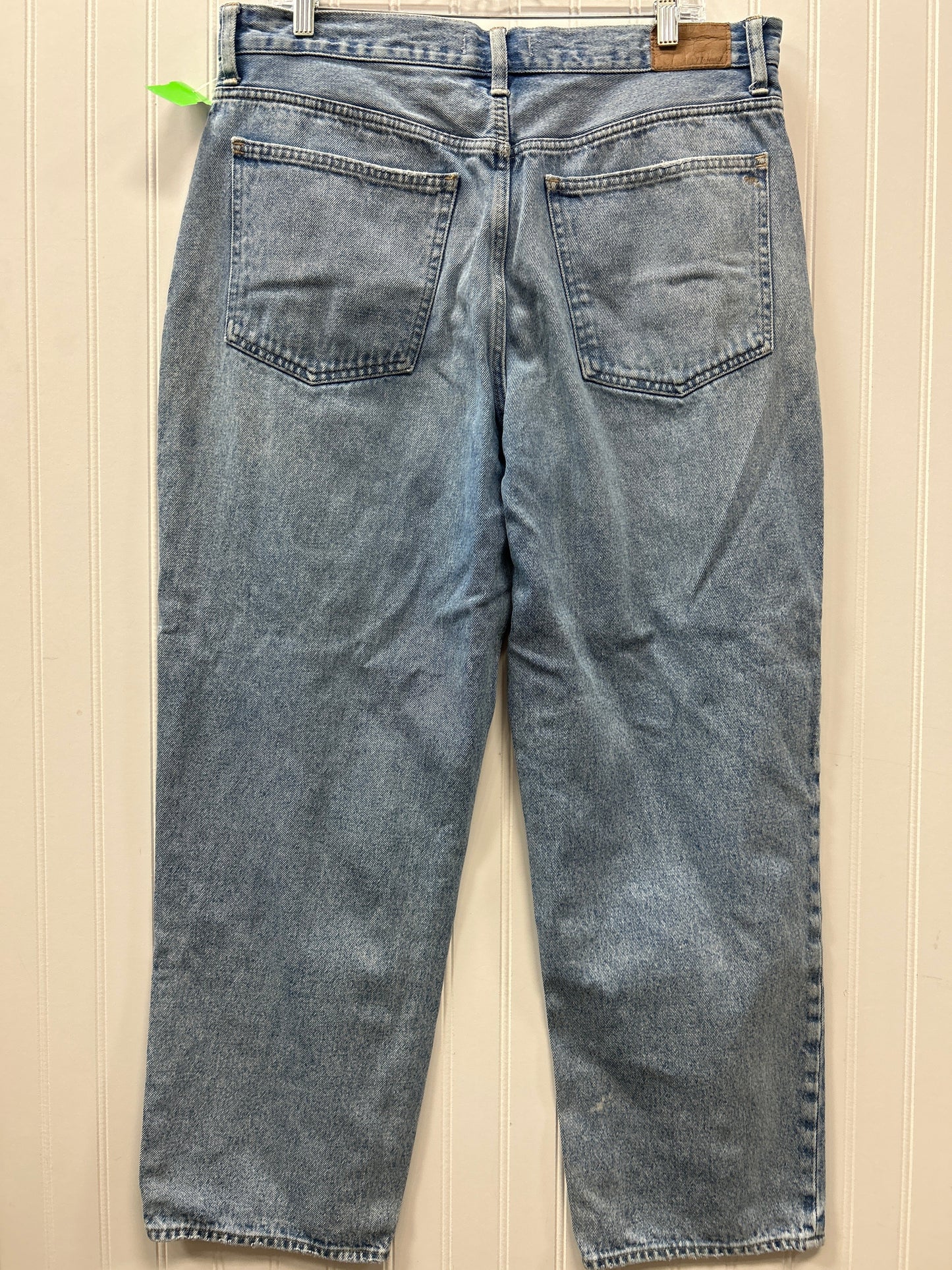 Jeans Wide Leg By Madewell In Blue Denim, Size:12