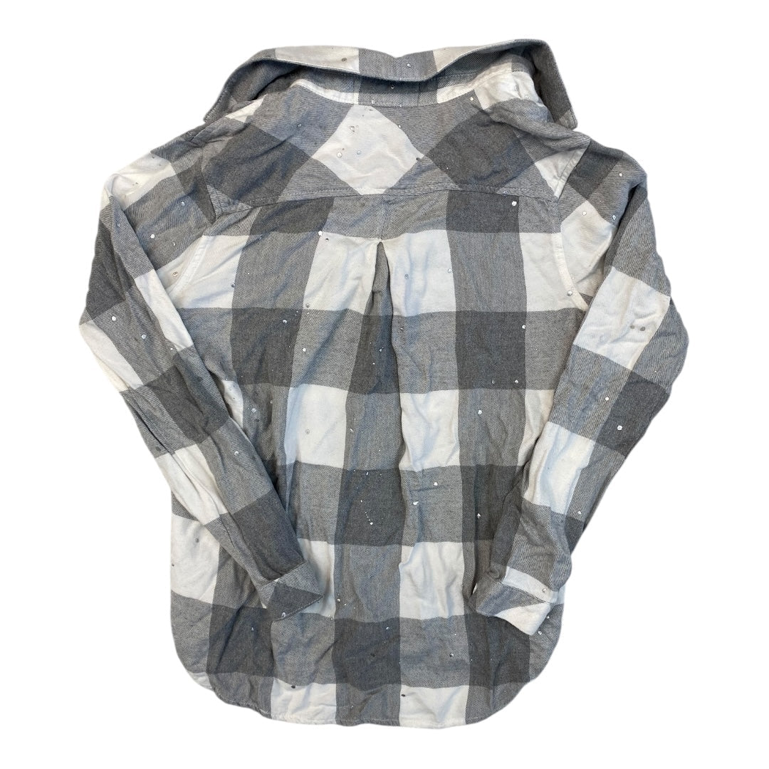 Top Ls By Cloth & Stone In Grey & White, Size:S