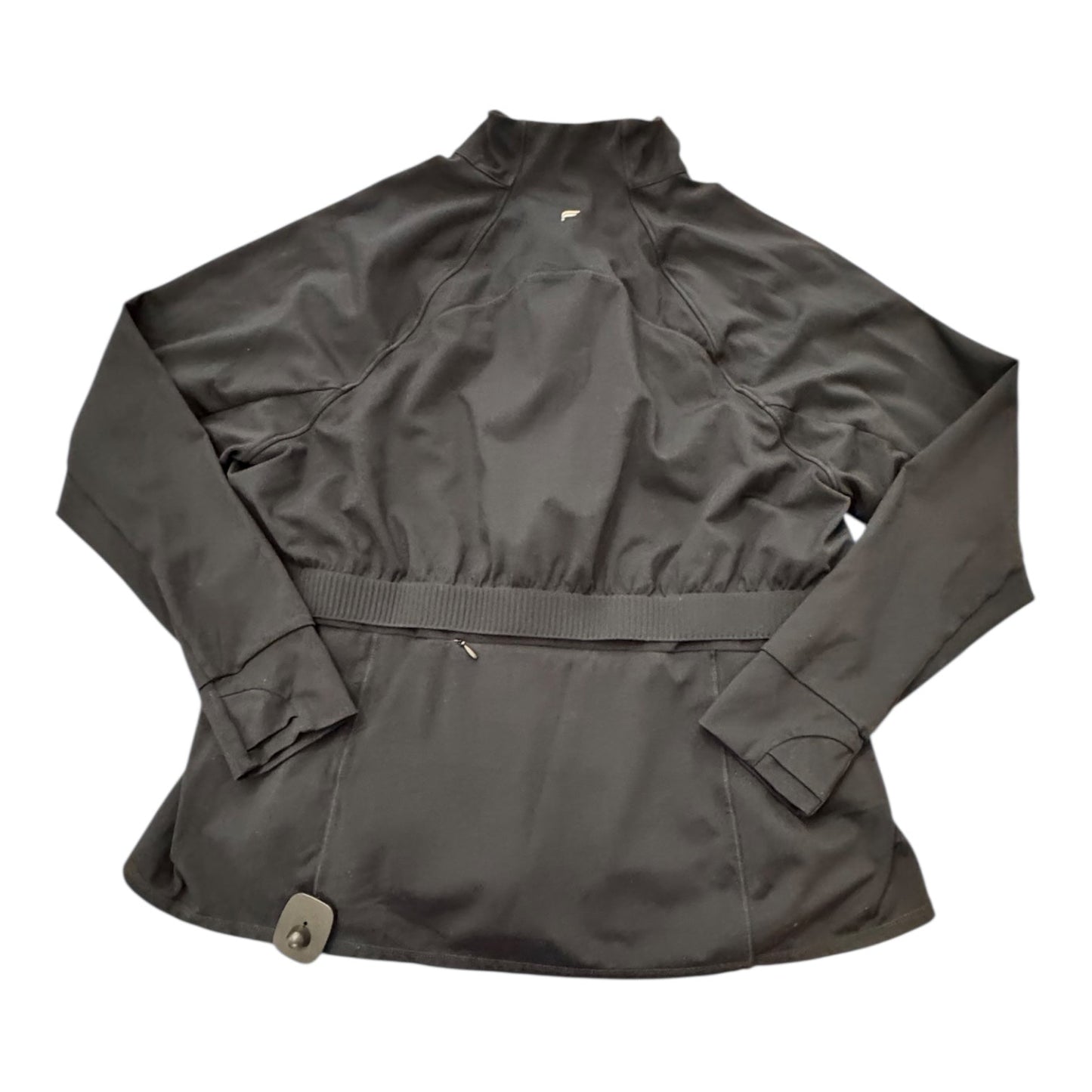 Athletic Jacket By Fabletics In Black, Size:1X