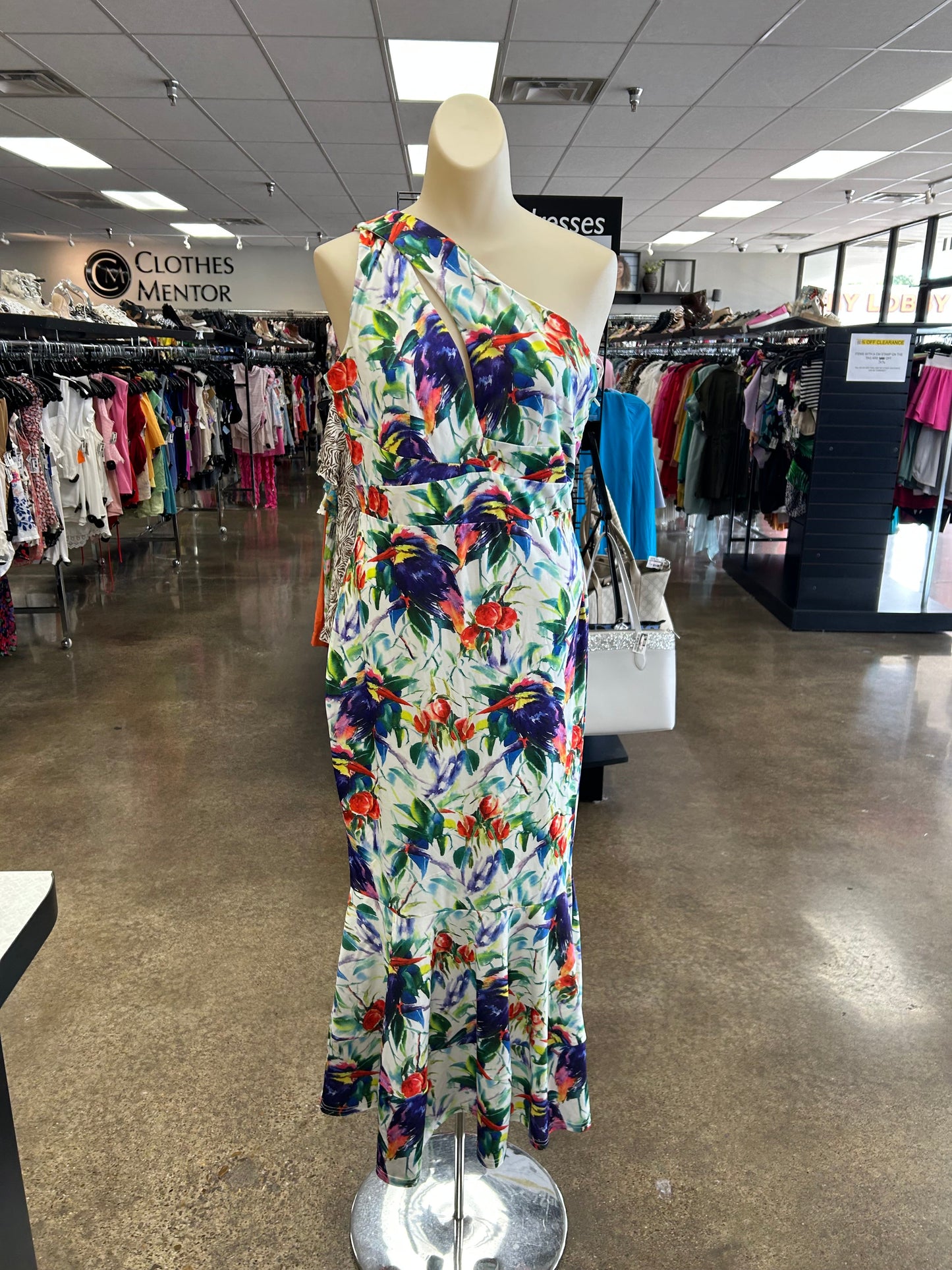 Dress Casual Maxi By Fashion Nova In Floral Print, Size:L