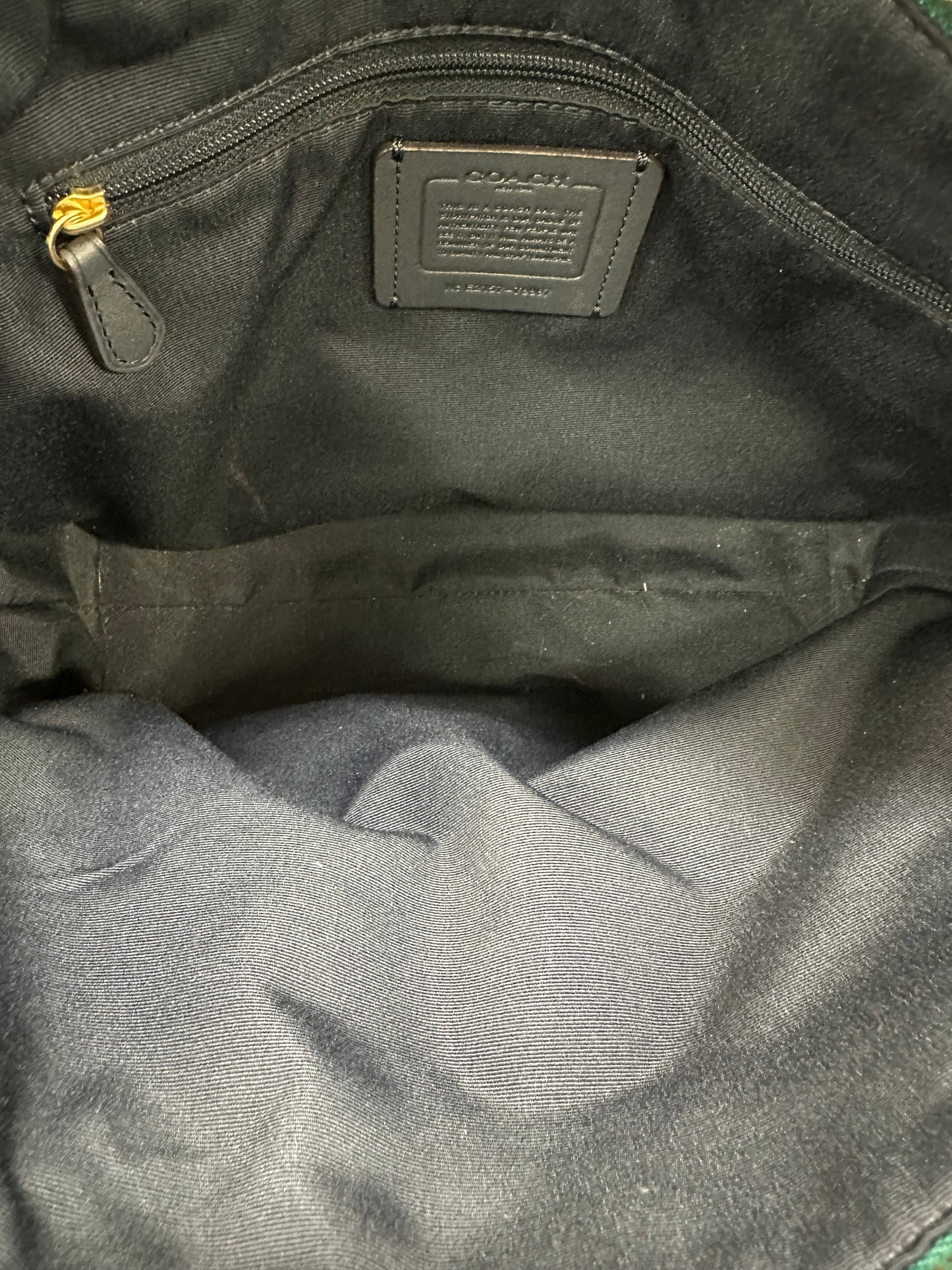 Handbag Designer By Coach In Green, Size:Medium