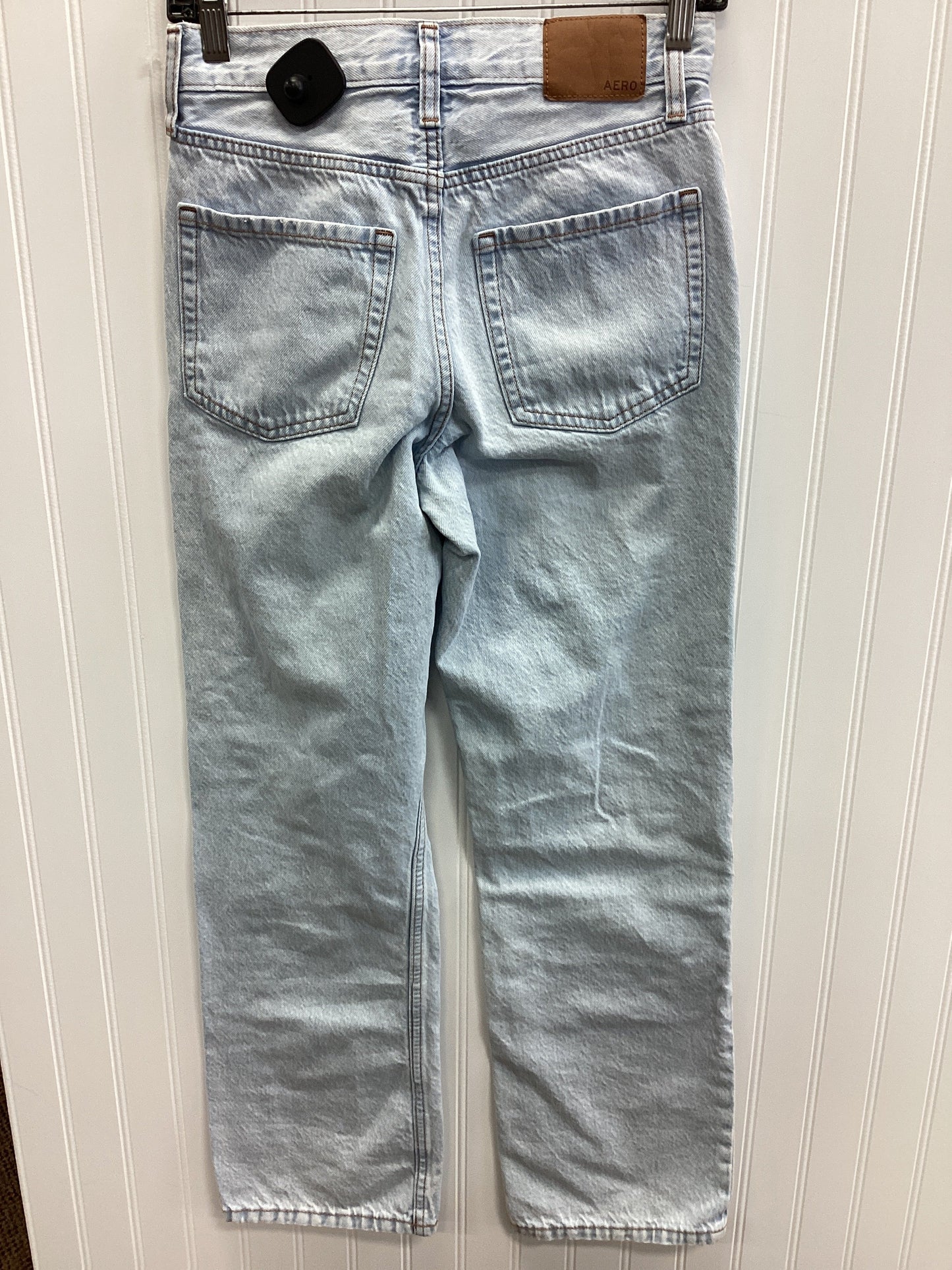 Jeans Wide Leg By Aeropostale In Blue Denim, Size:0P
